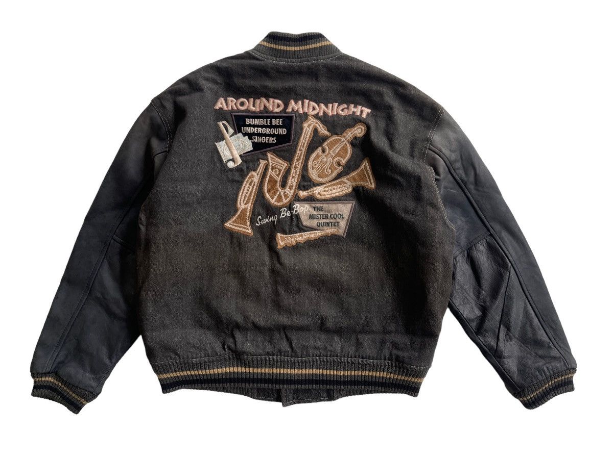 Japanese Brand Vintage Arolind Midnight Varsity Jacket Size US XL / EU 56 / 4 - 2 Thumbnail