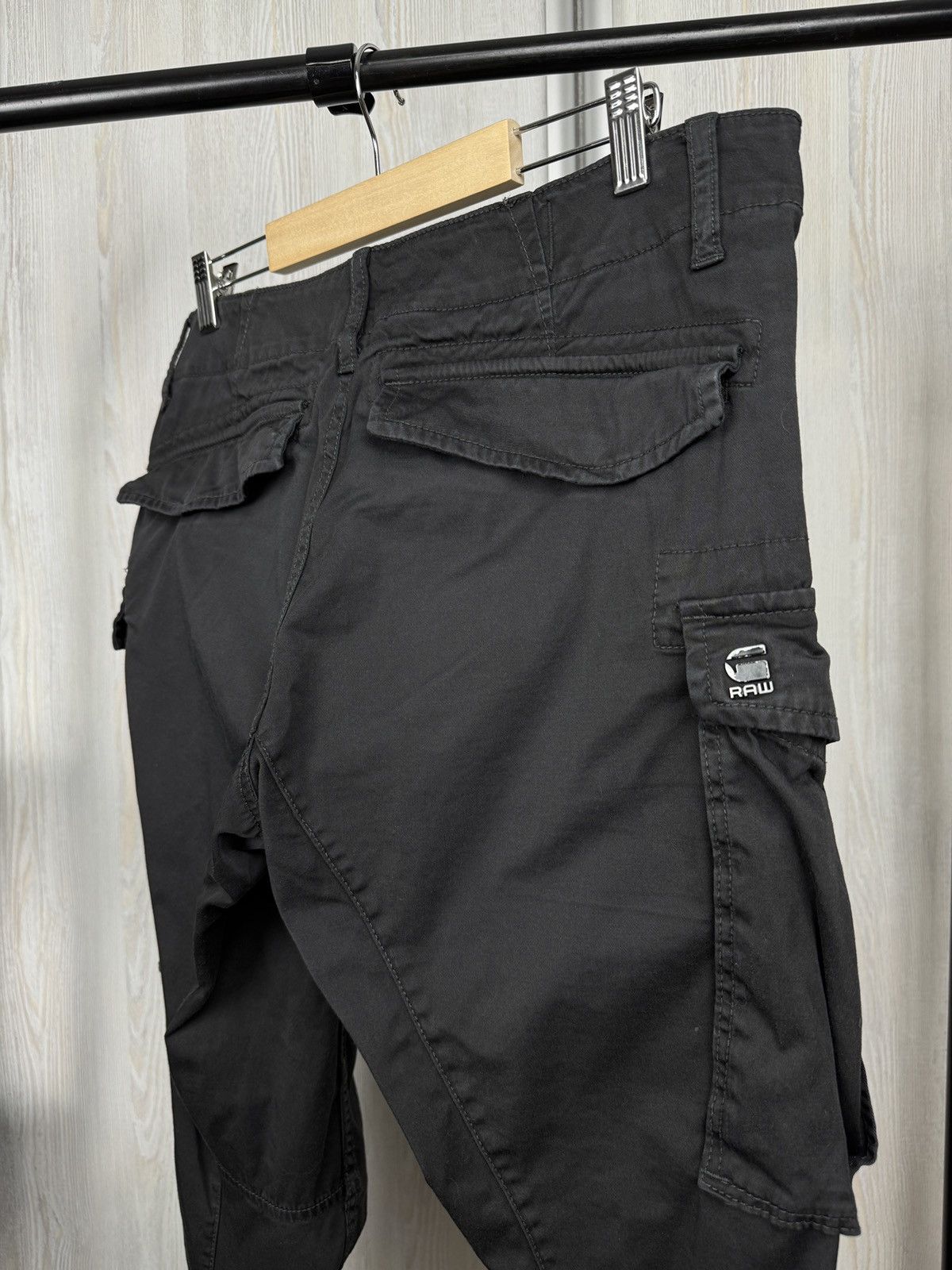 G-Star G-Star Raw Rovic Zip 3D Straight Tapered Grey Cargo pants Size US 33 - 9 Thumbnail