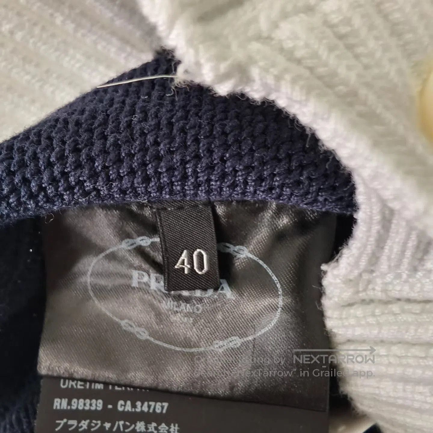 Prada Prada Logo Knit Cardigan. Size S / US 4 / IT 40 - 4 Thumbnail