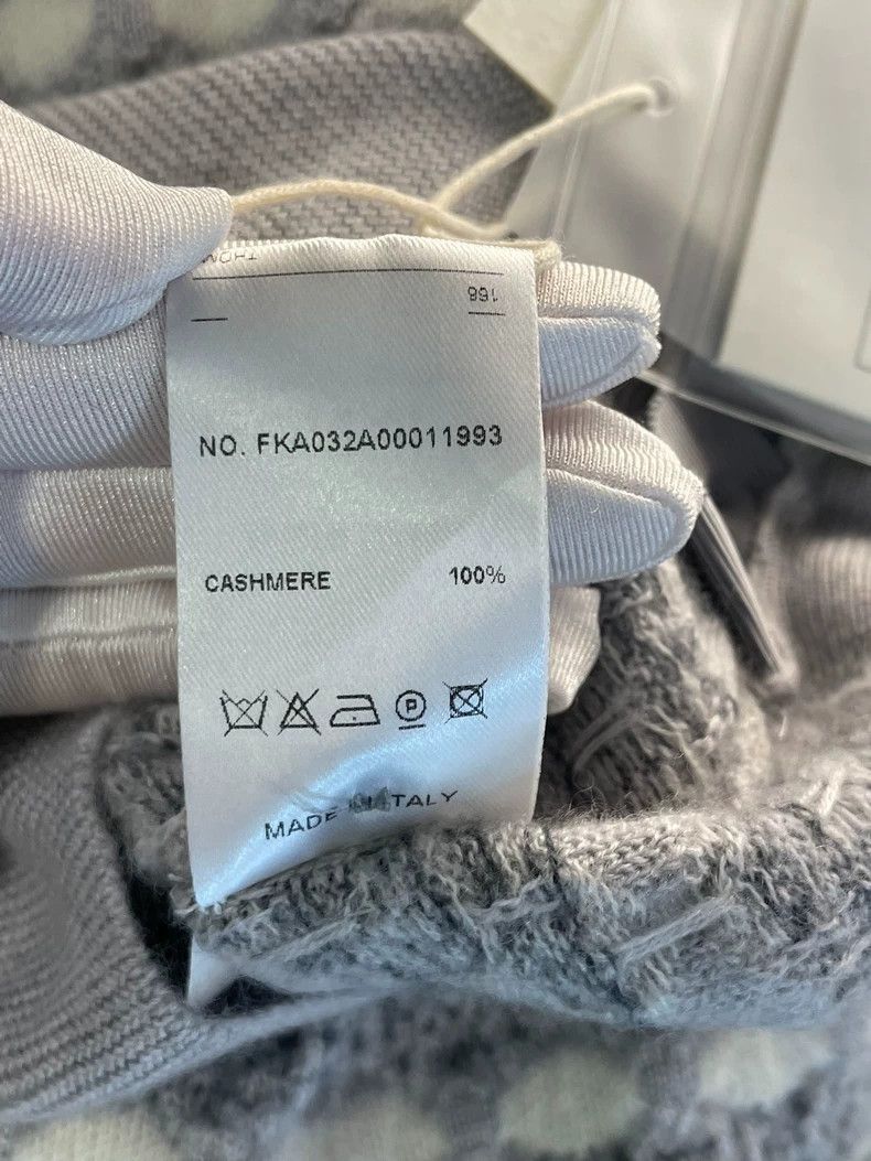 Thom Browne Thom Browne Light grey striped cashmere sweater Size XS / US 0-2 / IT 36-38 - 5 Thumbnail