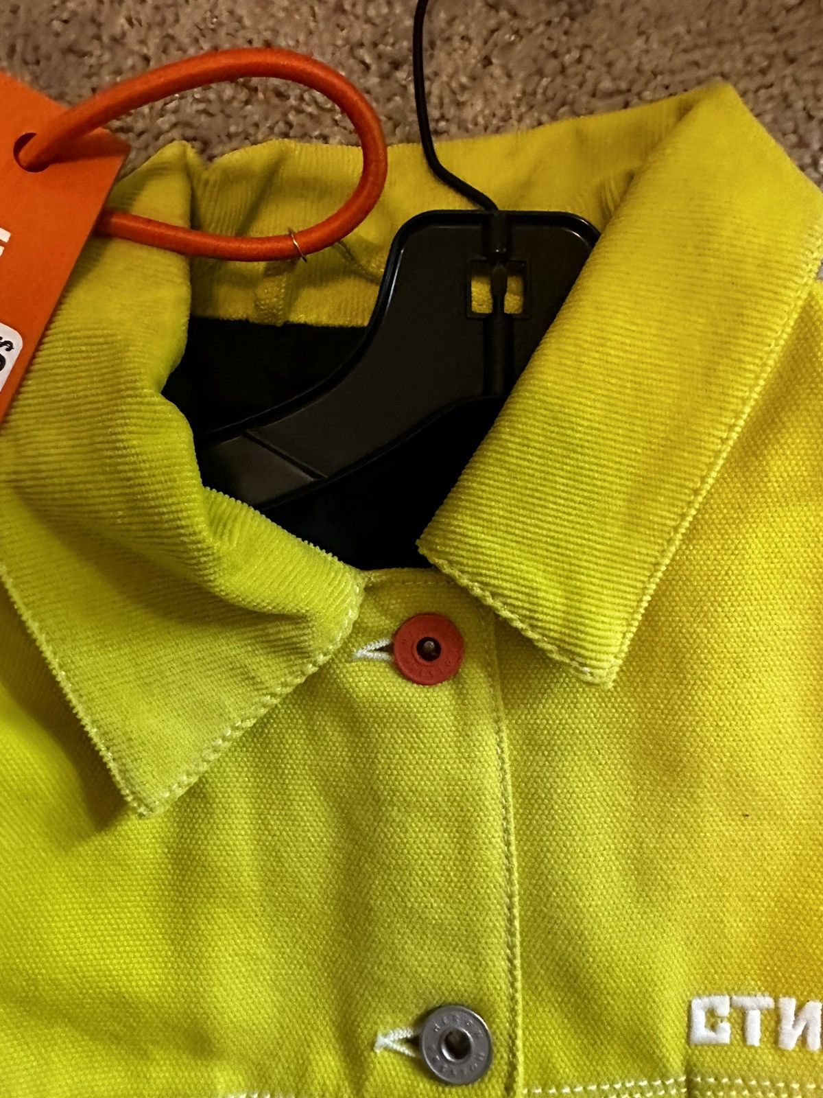 Heron Preston Heron Preston Utility Work Jacket Yellow Size XS Brand New Size US XS / EU 42 / 0 - 12 Thumbnail