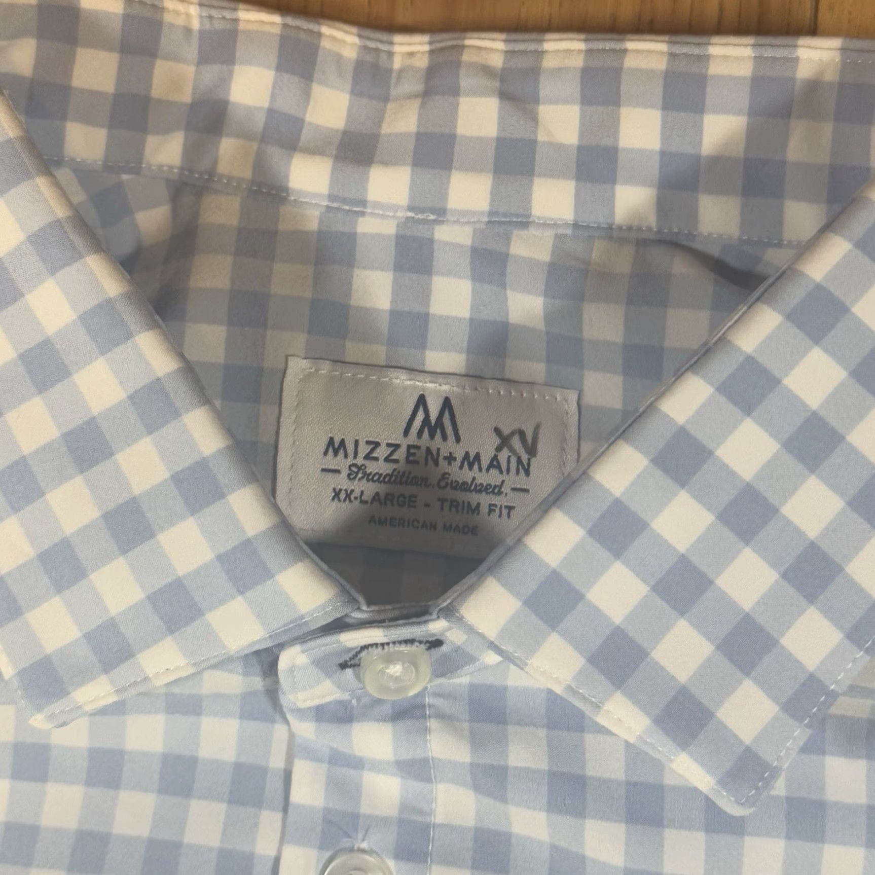 Mizzen+Main Mizzen Main Button Shirt Mens 2XL Short Sleeve Plaid Stretch USA Made Multicolor Button-Up Shirt Mens 2XL USA Plaid Stretch Size US XXL / EU 58 / 5 - 3 Thumbnail