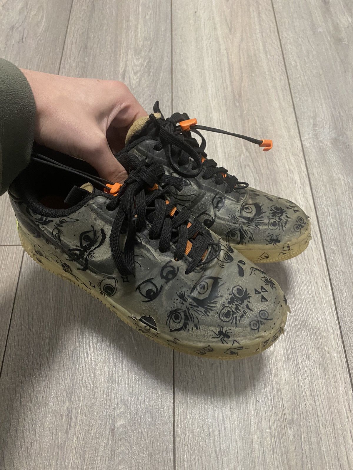 Nike Nike Air Force 1 Low Experimental Sneakers Swoosh Rare Hype Size US 5.5 / EU 38 - 6 Thumbnail