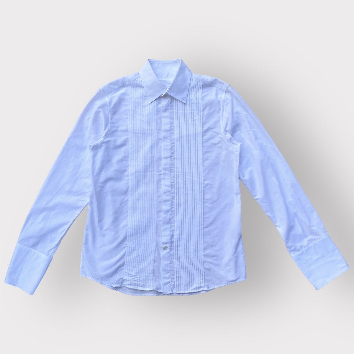Helmut Lang Helmut Lang Archive Tuxedo Double Cuffs Shirt Size US M / EU 48-50 / 2 - 1 Thumbnail