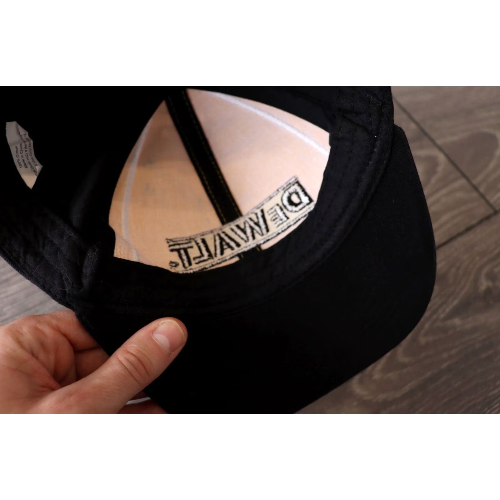 NASCAR DEWALT RACING NASCAR MOTOGP ADJUSTABLE CAP AUTOGRAPHED YAMAHA TECH 3 BLACK HAT Size ONE SIZE - 6 Thumbnail