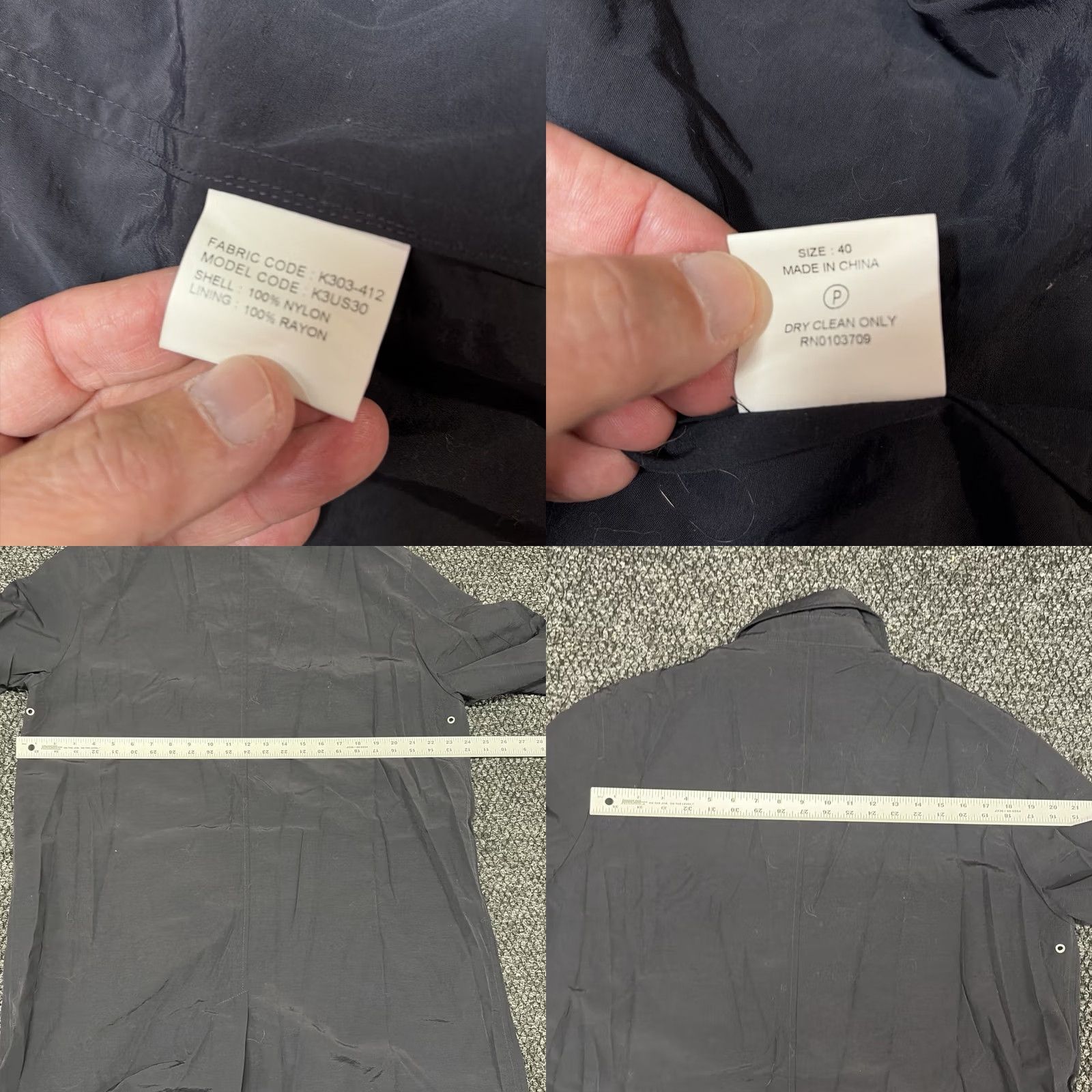 Armani Armani Collezioni Coat Rain Coat Water Repellent Black Men's XL Trench Jacket Coat Weatherproof Muddy Windproof (adjust to fit 200-char max) Size US XL / EU 56 / 4 - 9 Thumbnail