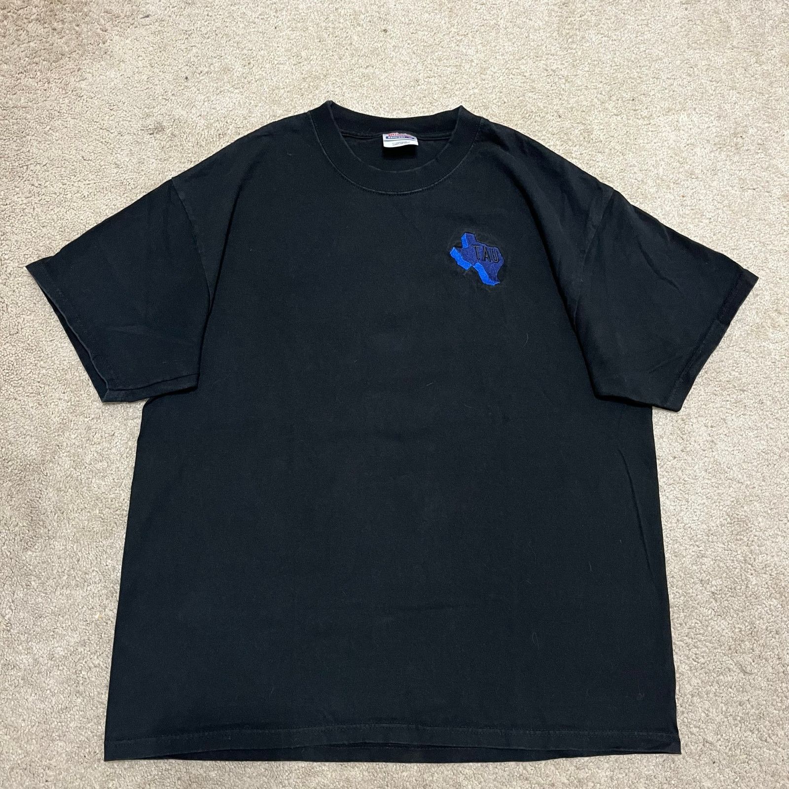 Hanes Vintage Virtual Adventure Unlimited Texas TAU Black Shirt L Size US L / EU 52-54 / 3 - 2 Thumbnail