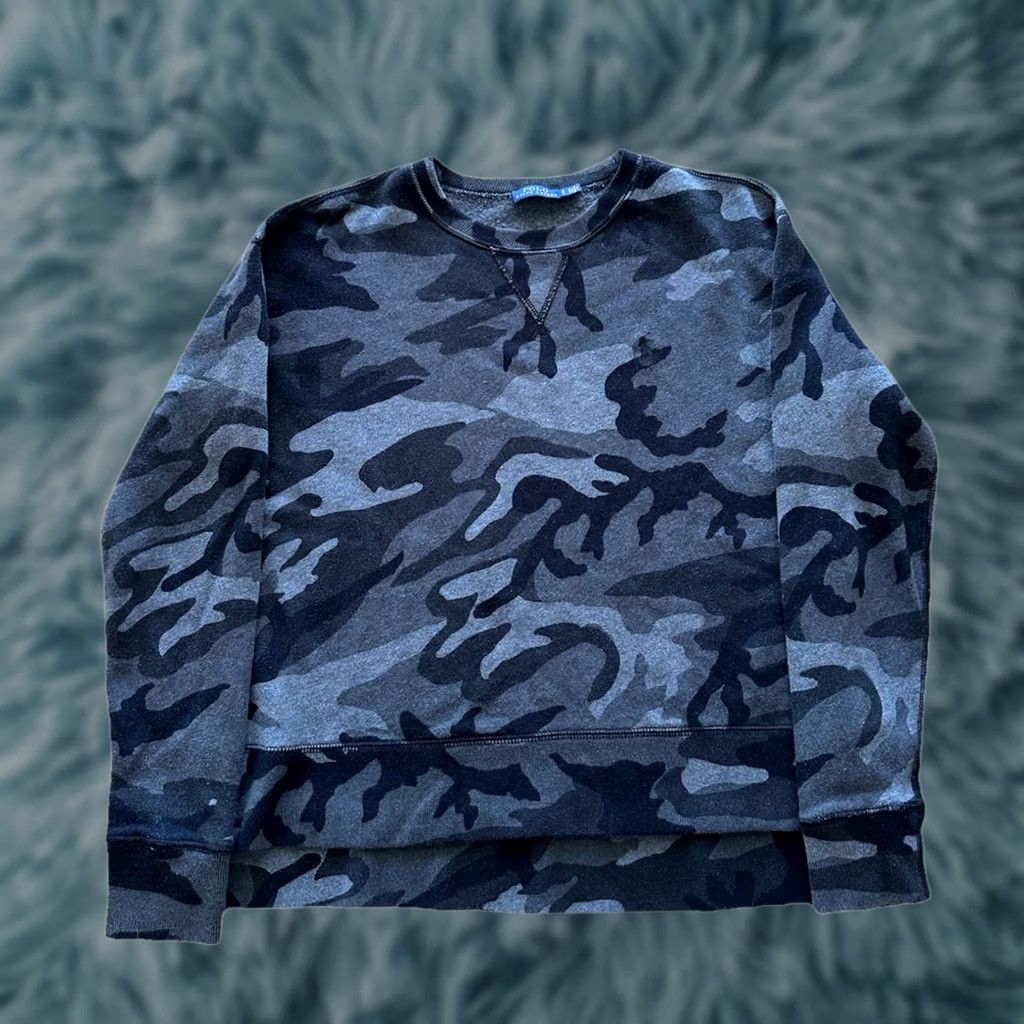 Polo Ralph Lauren Polo Ralph Lauren Sweatshirt Womens Size Small Black Gray Camo Pullover Size S / US 4 / IT 40 - 1 Thumbnail