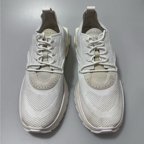 Salvatore Ferragamo Ferragamo Nima Knit Low-Top Sneakers White Men’s Size 10.5 Size US 10.5 / EU 43-44 - 2 Thumbnail