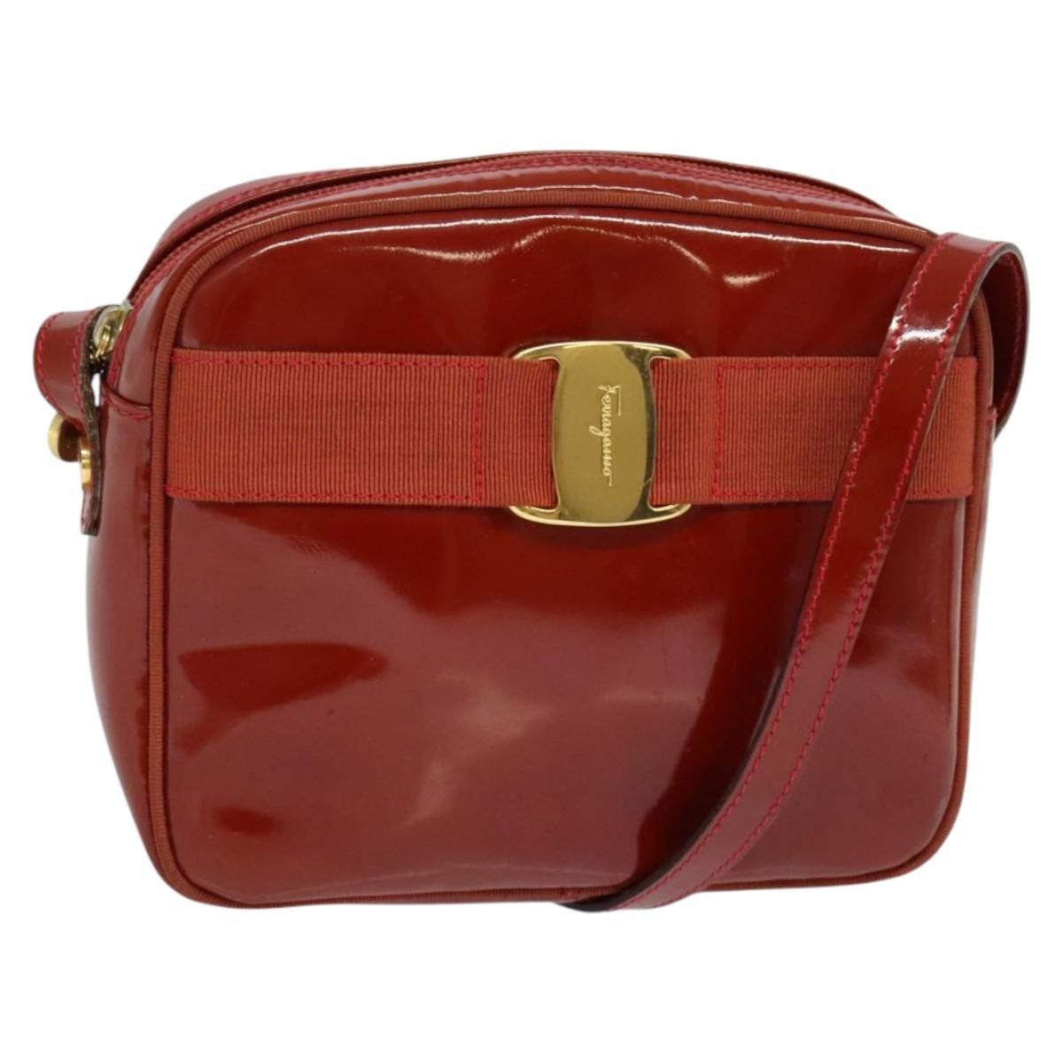 Salvatore Ferragamo Salvatore Ferragamo Vala Patent Leather Size ONE SIZE - 1 Thumbnail