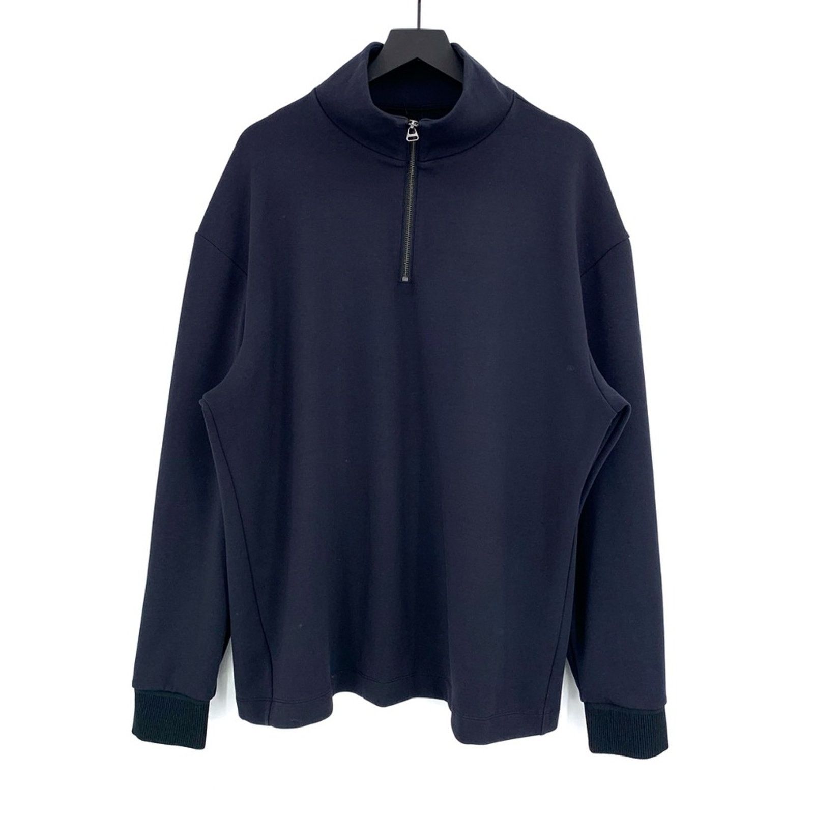 LULULEMON Men's 1/4 Zip Pullover Sweatshirt Navy Blue XXL?