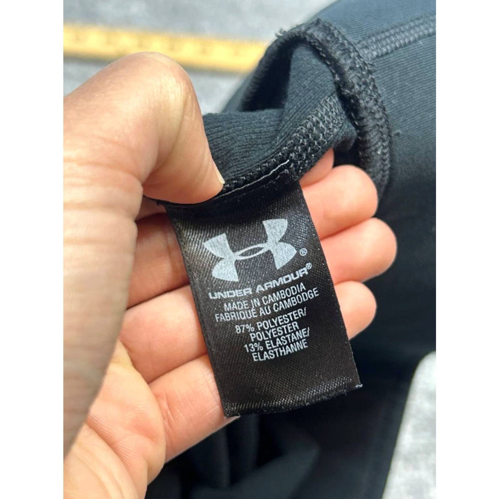 Under Armour Under Armour Leggings Womens Small SM Black Low Rise Logo Heatgear Athletic Activewear Gym & Training Womens Size 28" / US 6 / IT 42 - 7 Thumbnail