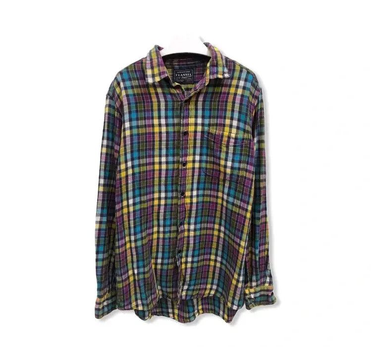 Japanese Brand Japanese Brand Uniqlo Plaid Tartan Flannel Shirt 👕 Size US L / EU 52-54 / 3 - 1 Thumbnail
