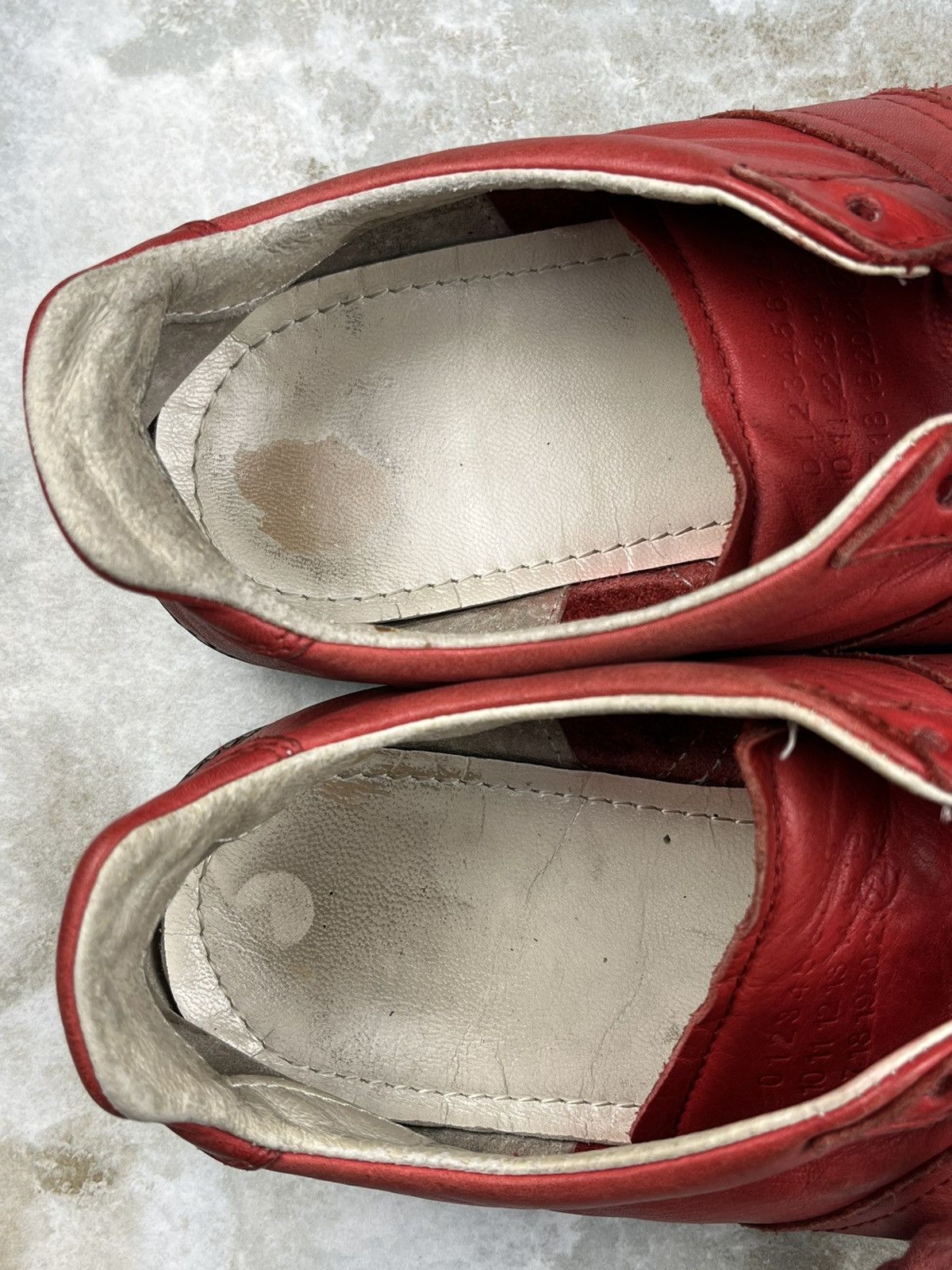 Maison Margiela AW05 Maison Margiela Vintage Red Leather Replica Gats Size US 9.5 / EU 42-43 - 15 Thumbnail