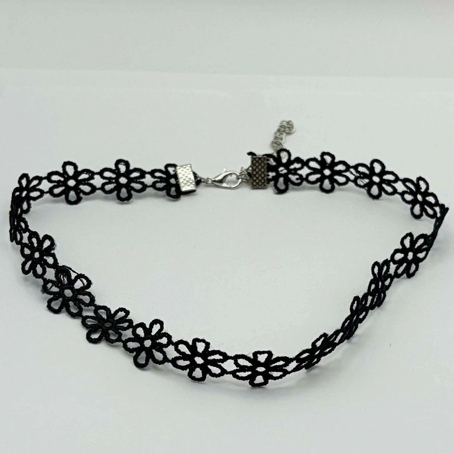 Other Black Floral Choker Size ONE SIZE - 3 Thumbnail