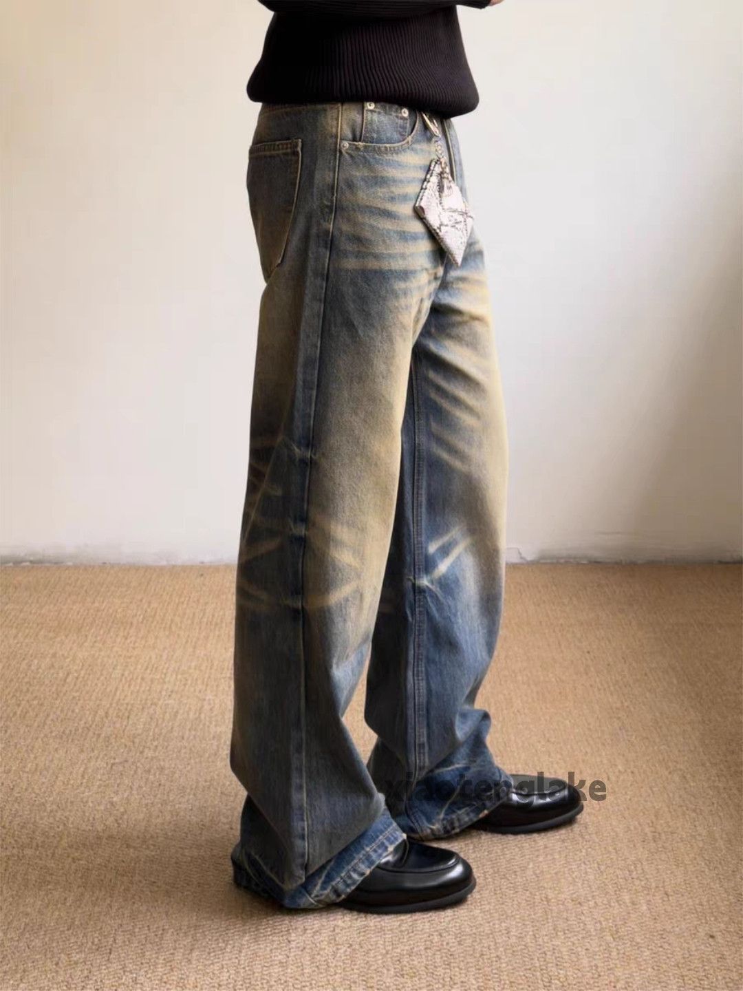 Jean xz vintage wide Leg loose baggy flared cleanfit jeans Size US 32 / EU 48 - 3 Thumbnail