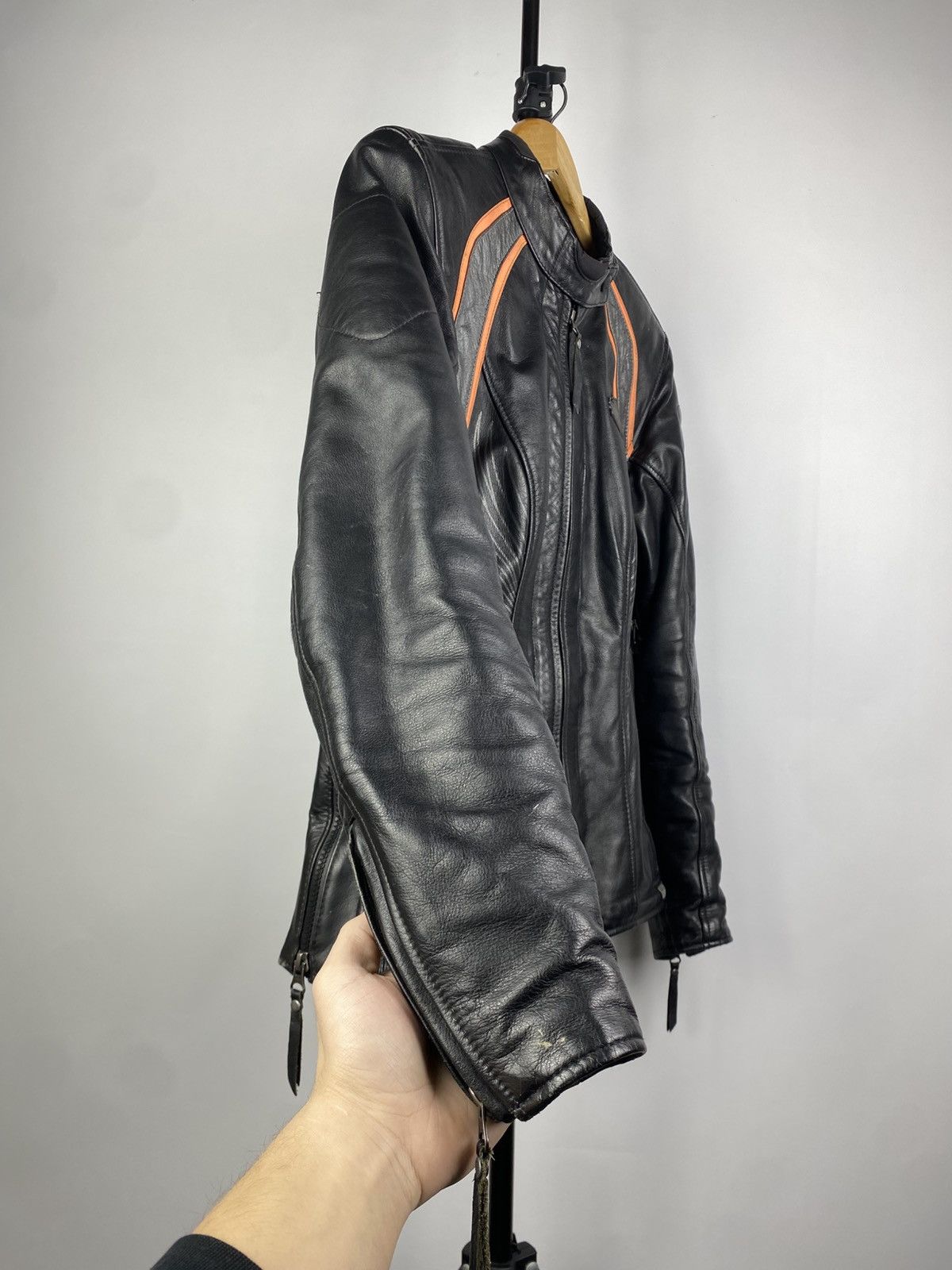 Harley Davidson Vintage 00s Harley Davidson Genuine Leather Jacket MOTO Size M / US 6-8 / IT 42-44 - 9 Thumbnail