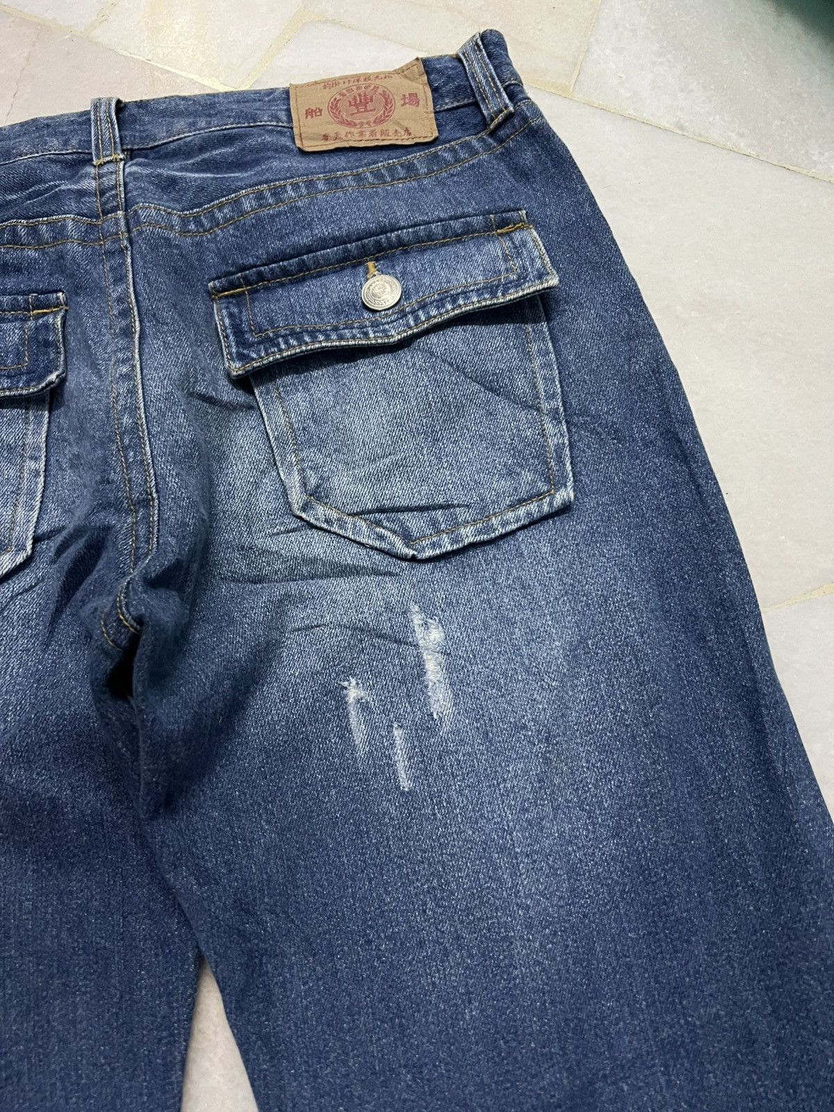 Japanese Brand 💥Rare Japanese Brand Sukajan Distress Jean Size US 33 - 14 Thumbnail
