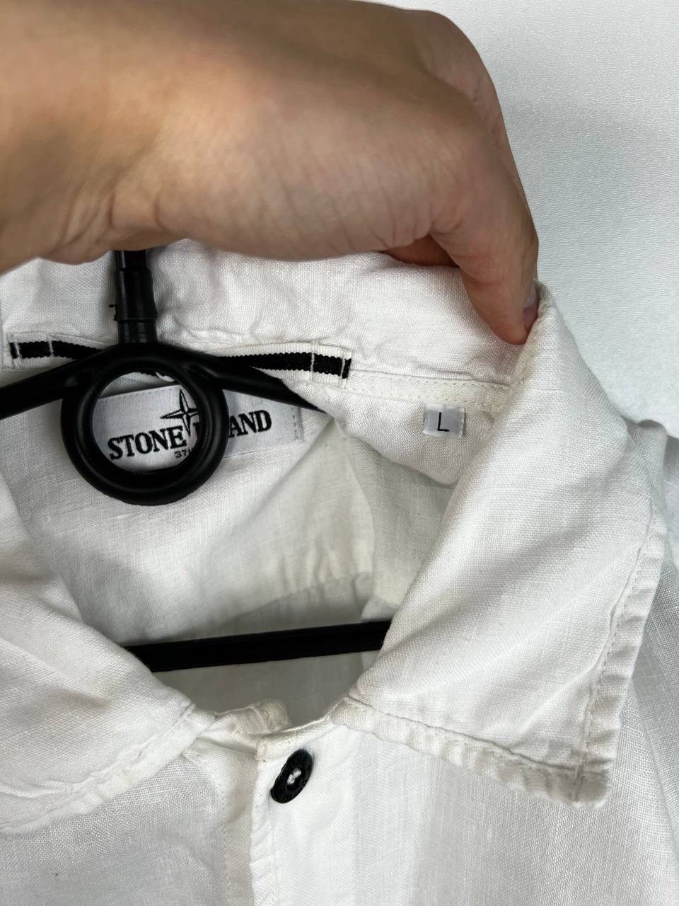 Vintage Stone Island luxury linen shirt size L Size US L / EU 52-54 / 3 - 5 Thumbnail