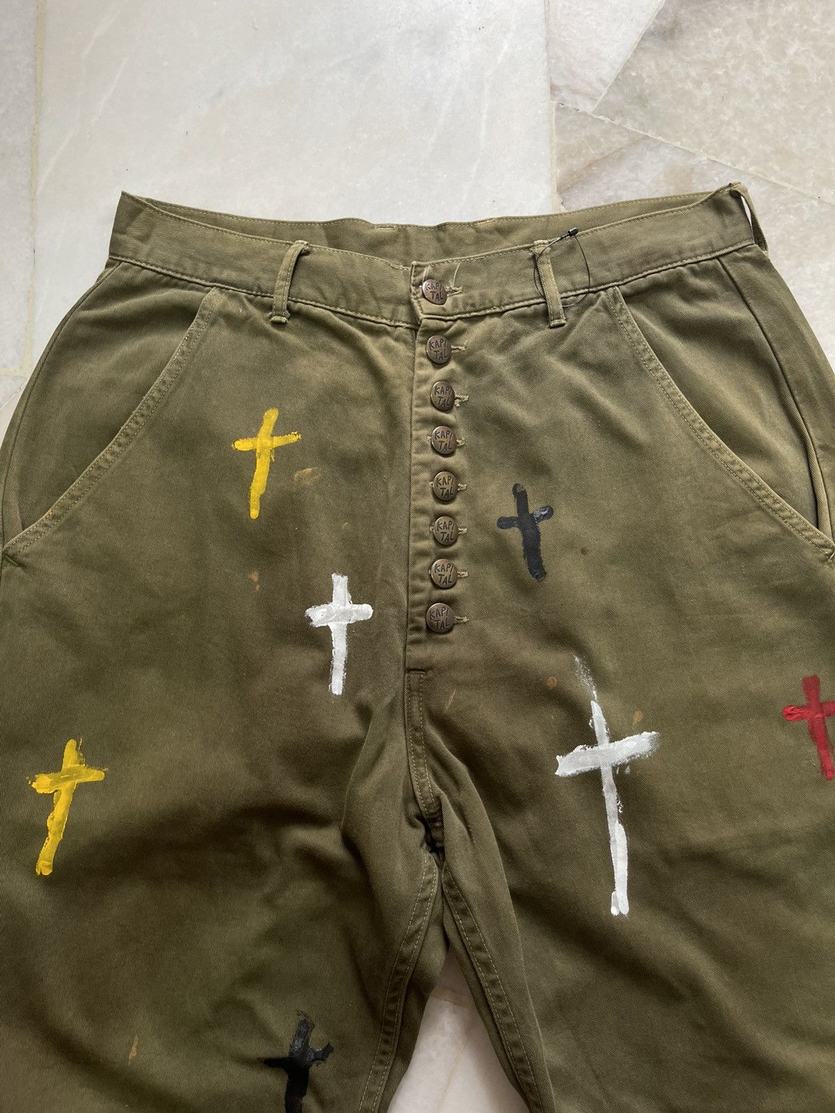 Kapital Kapital Army Green Custom Cross Pants Size US 30 / EU 46 - 5 Thumbnail