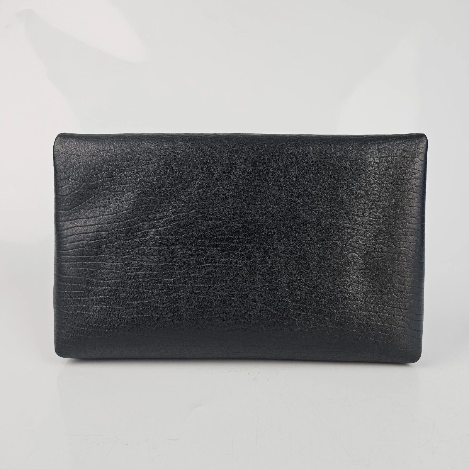 Saint Laurent Paris SAINT LAURENT Cassandre Large Black Leather Envelope Size ONE SIZE - 6 Thumbnail