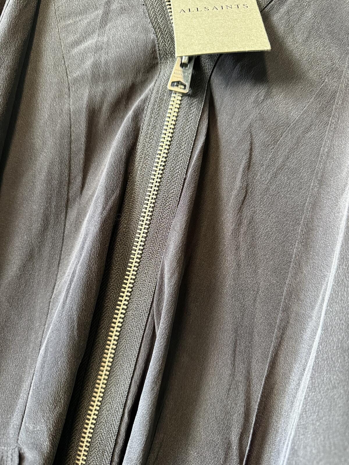 Allsaints Allsaints black dress with gold zipper in size medium Size M / US 6-8 / IT 42-44 - 3 Thumbnail