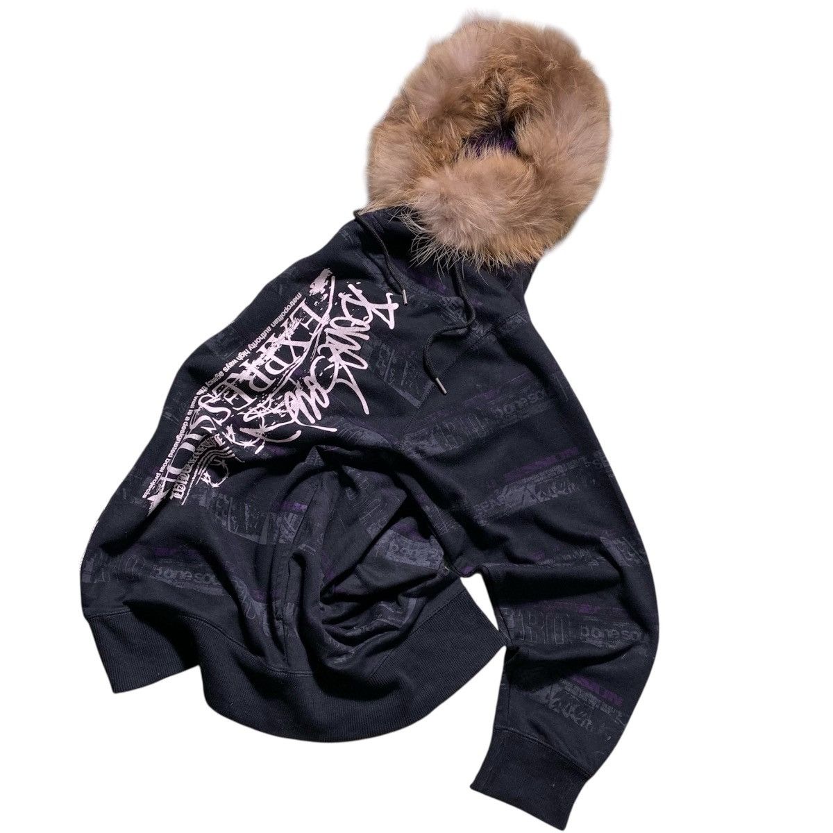 Japanese Brand B One Soul Fur Zipper Hoodie Japanese Brand Size US XL / EU 56 / 4 - 6 Thumbnail
