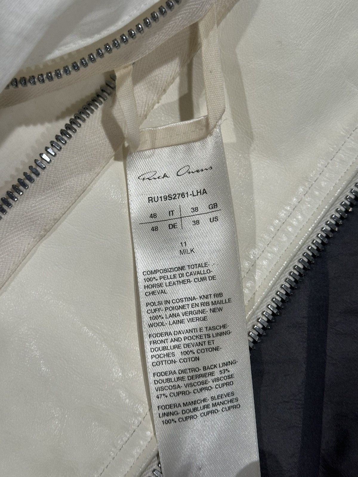 Rick Owens SS19 Babel Intarsia Horse Leather Jacket 48 Size US M / EU 48-50 / 2 - 7 Thumbnail