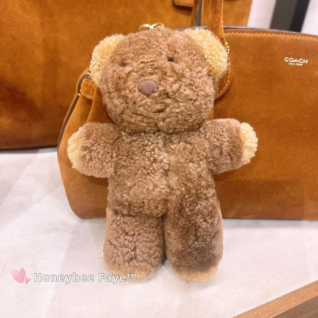 Coach Teddy Bear Bag Charm In Shearling CCO67 Size ONE SIZE - 5 Thumbnail