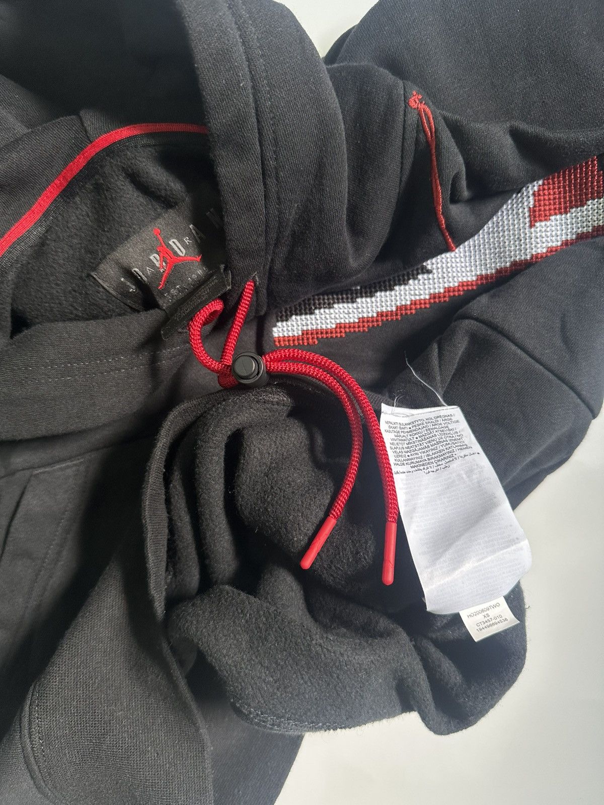 Jordan Brand Nike Air Jordan 1 Black Toe Holiday Pullover Hoodie Stitch Size US XS / EU 42 / 0 - 6 Thumbnail