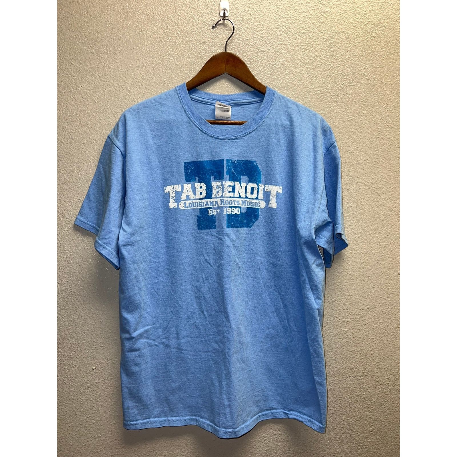 Gildan Vintage Tab Benoit Shirt Lousiana Roots Music Tour Tee L Size US L / EU 52-54 / 3 - 1 Thumbnail