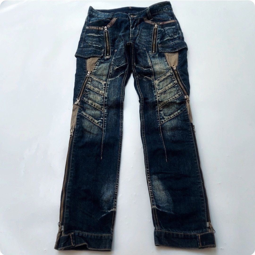Japanese Brand × PPFM Japanese Brand PPFM Bondage Zipper Jeans Size US 30 / EU 46 - 4 Thumbnail