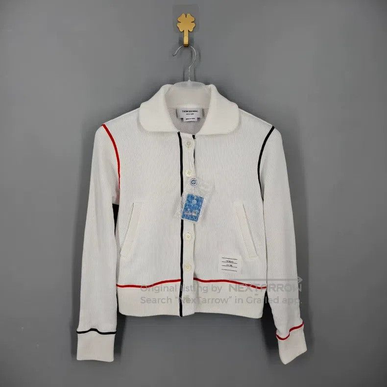 Thom Browne Thom Browne Collar Single-Breasted Cotton Long Sleeve Jack Size XS / US 0-2 / IT 36-38 - 1 Thumbnail