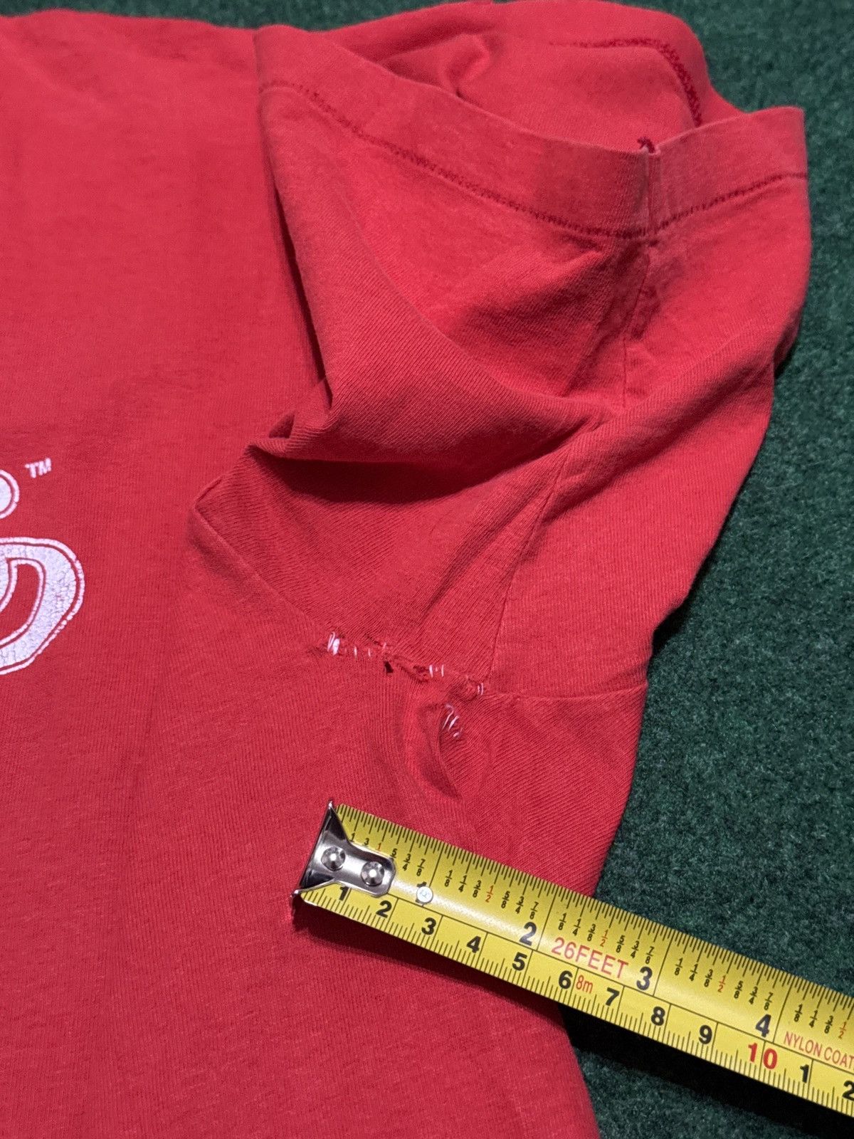 Vintage Cheers Boston Vintage 90s Red XL Graphic T Shirt 23x30 Retro Size US XL / EU 56 / 4 - 7 Thumbnail
