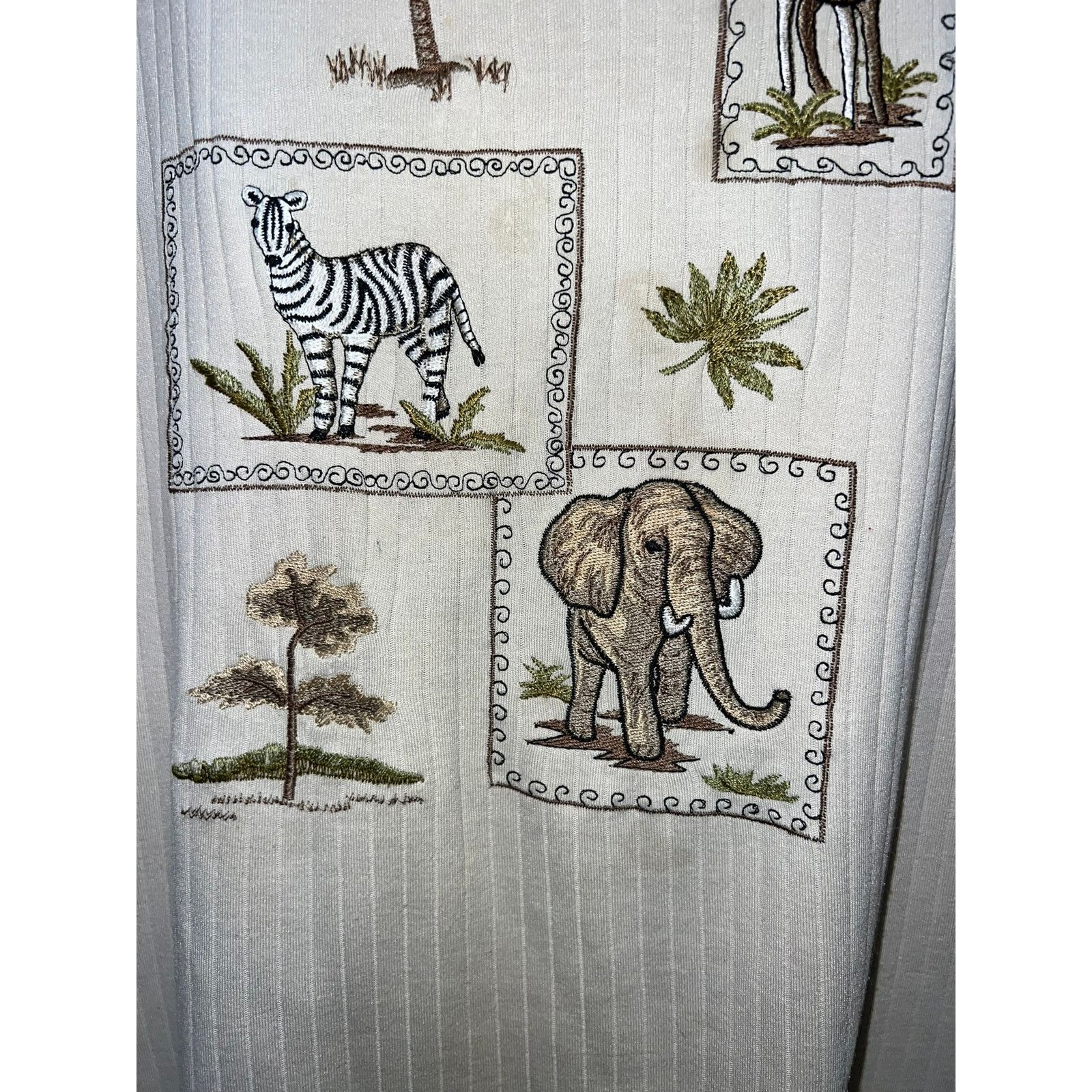 Vintage Womens Vintage Safari Shirt Elephant Zebra Tee Bonworth XL Size XL / US 12-14 / IT 48-50 - 5 Thumbnail