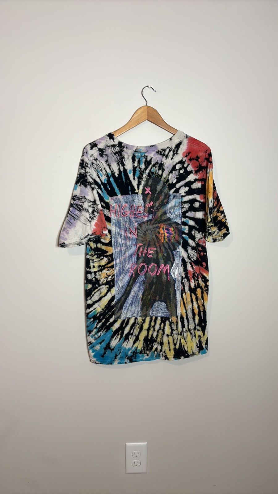 Travis Scott Travis Scott Highest in the Room Tie Dye Shirt Size US XL / EU 56 / 4 - 4 Thumbnail