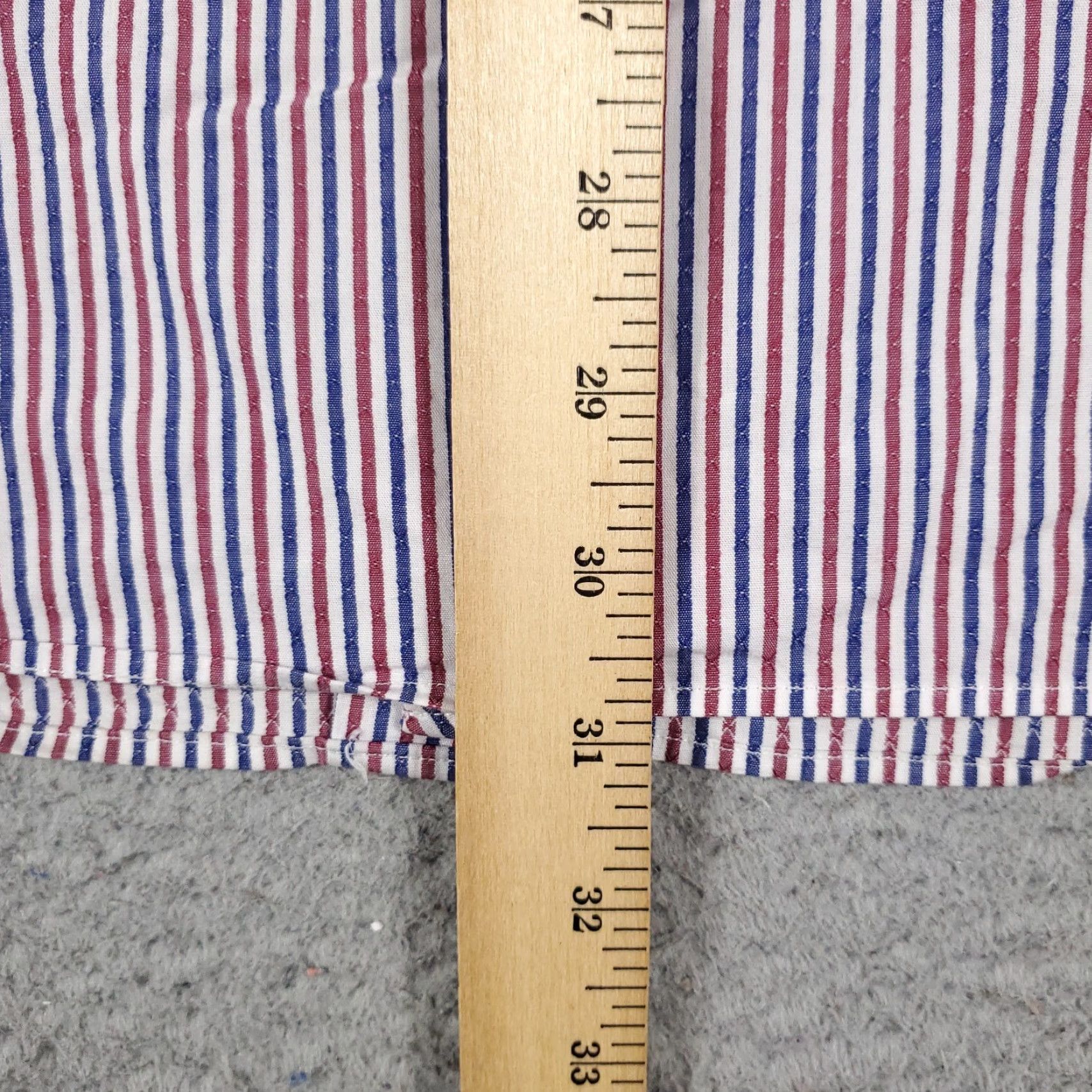 Ben Sherman Ben Sherman Shirt Mens Large Red White Blue Striped Casual Button Up Long Sleeve Size US L / EU 52-54 / 3 - 4 Thumbnail