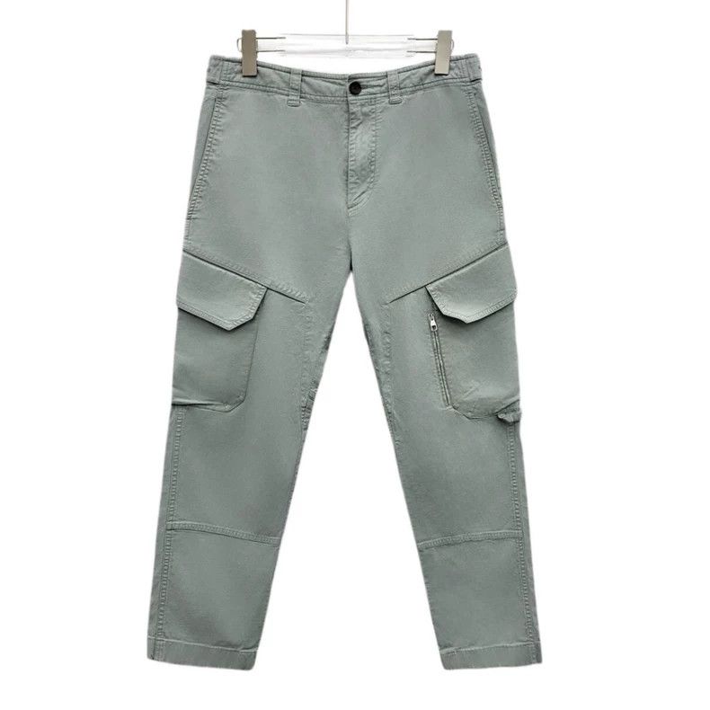 Louis Vuitton Louis Vuitton Grey blue cotton workwear slacks pants Size US 40 / EU 56 - 1 Thumbnail
