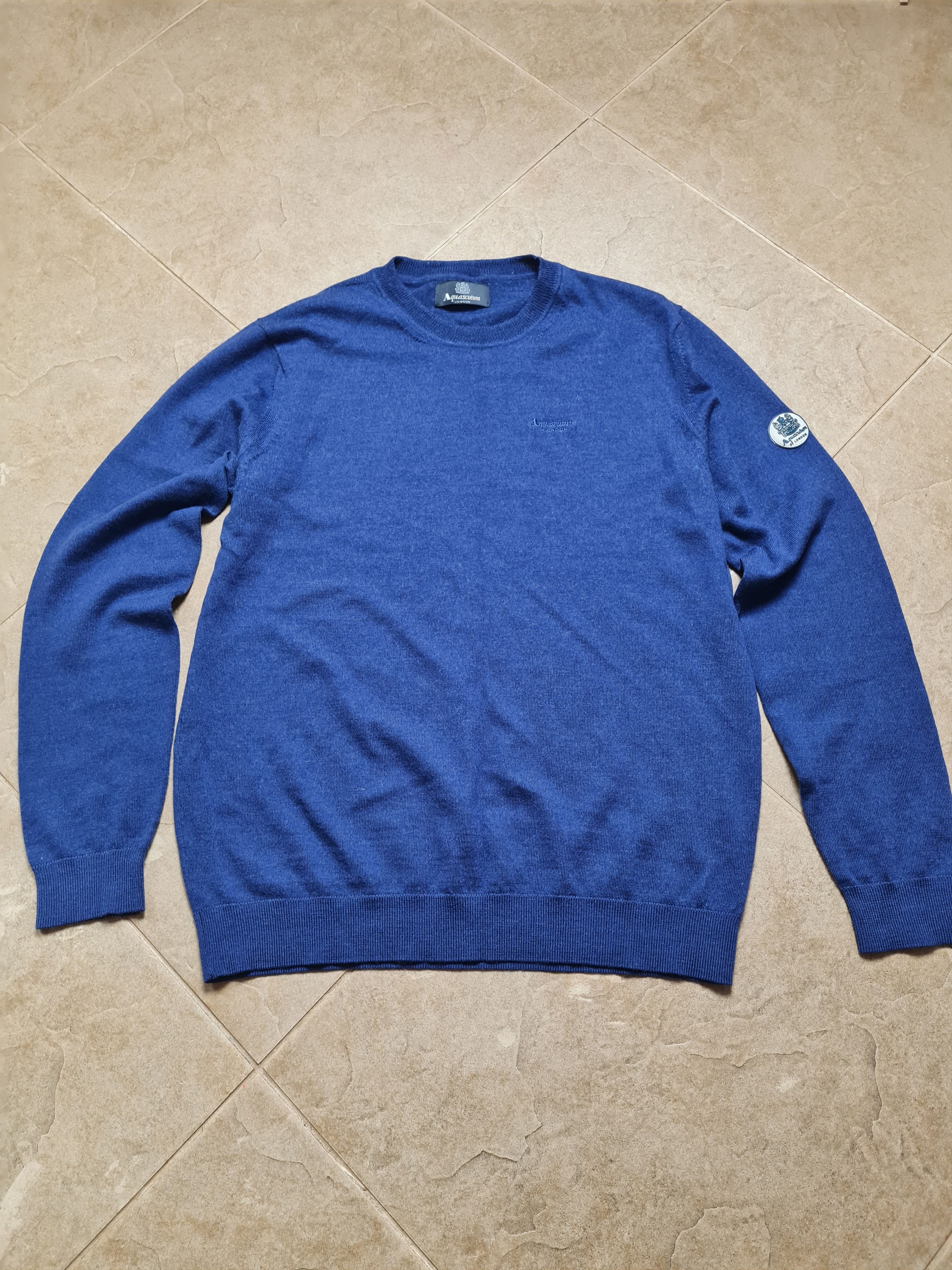 Aquascutum Aquascutum London Men's Wool Knit Crew Neck Sweater Jumper Size US M / EU 48-50 / 2 - 3 Thumbnail