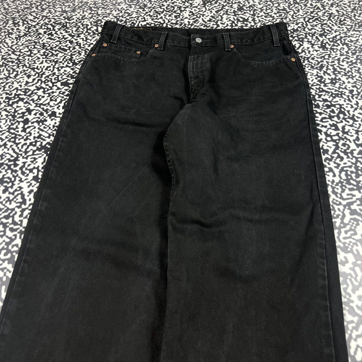 Levi's Vintage Clothing 38x34 Levis 550 Vintage Washed Black Denim Jeans USA Style Size US 38 / EU 54 - 10 Thumbnail