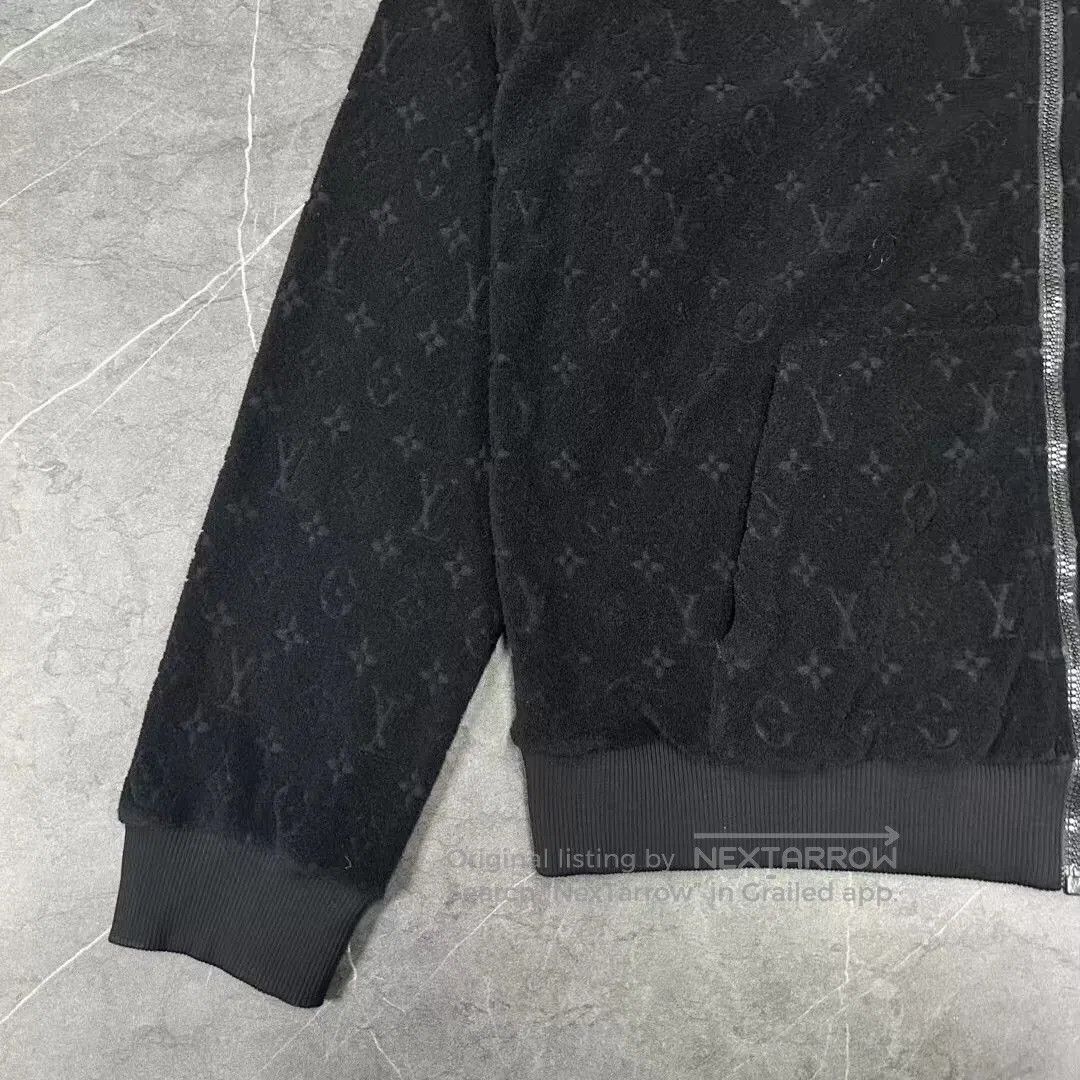 Louis Vuitton louis vuitton black hooded zip-up jacket. Size US XL / EU 56 / 4 - 5 Thumbnail