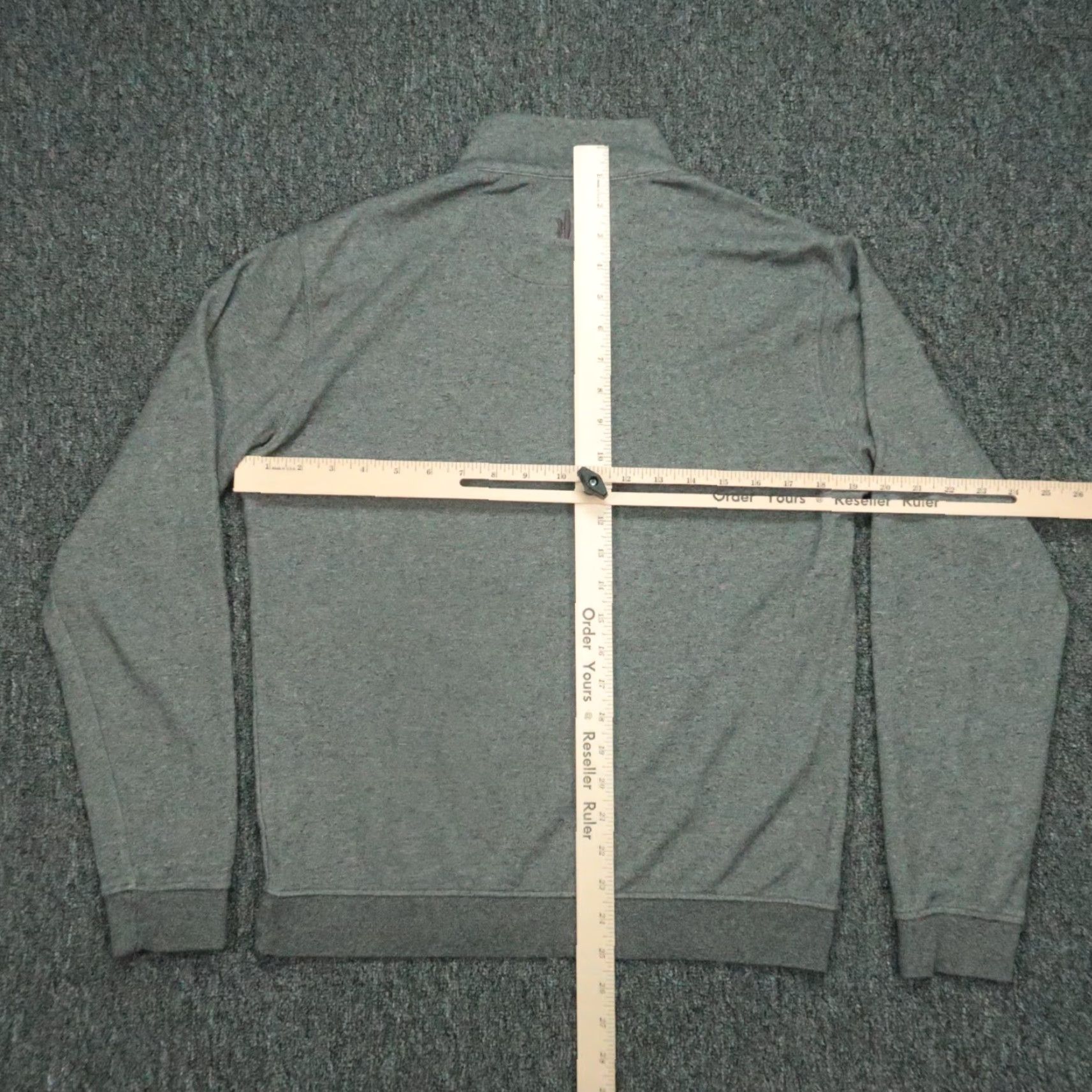 johnnie-O johnnie-O Pullover Shirt Men S Gray 1/4 Zip Mock Neck Casual Activewear Golf Jacket Style Size US S / EU 44-46 / 1 - 5 Thumbnail