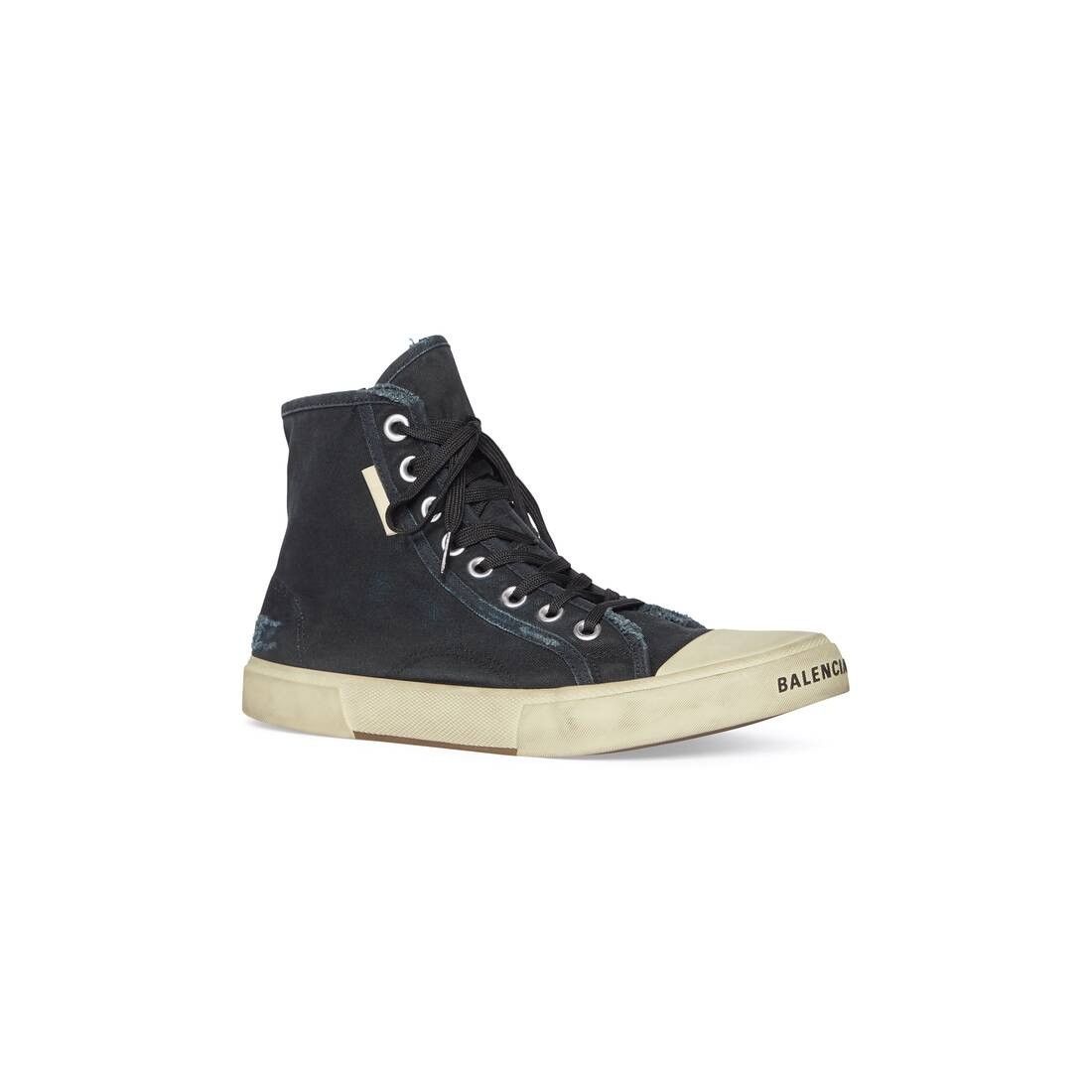 Balenciaga o1tr1nto0625 Paris High Top Sneakers in Black Size US 4 / IT 34 - 2 Thumbnail