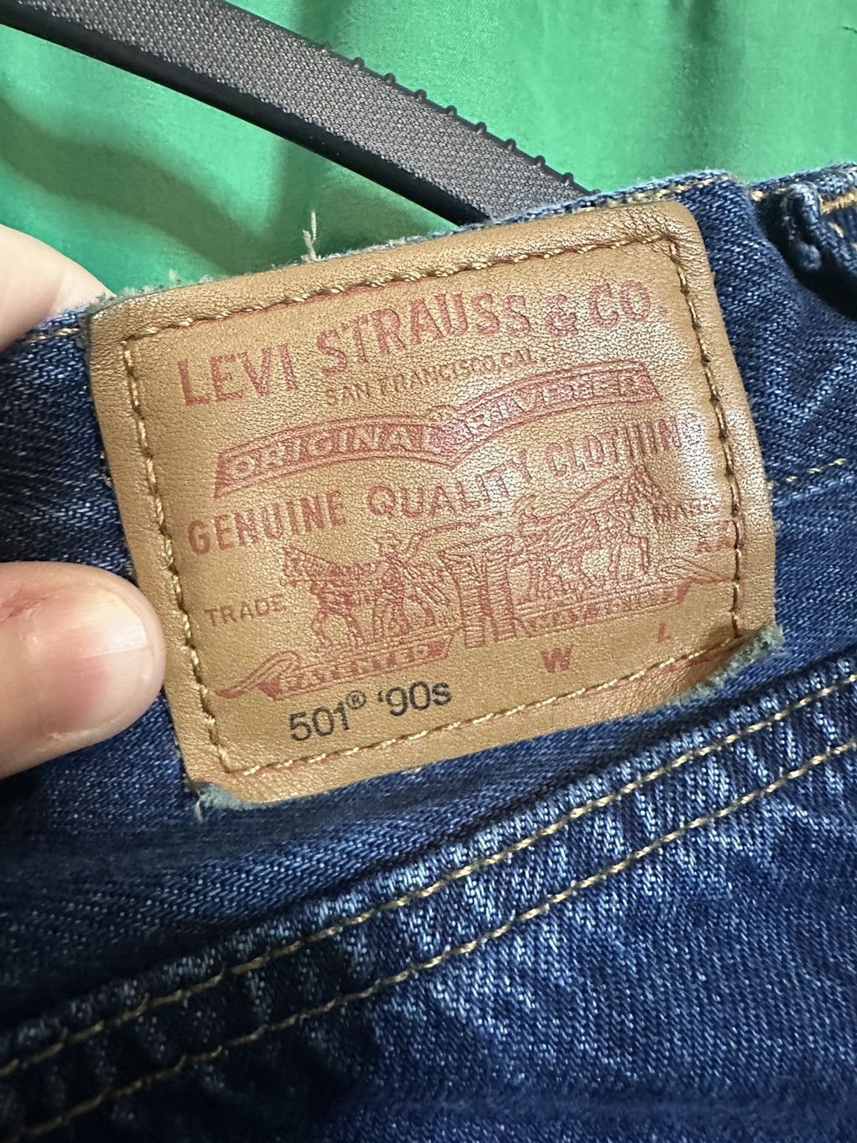 Levi's Big E 501 90s premium denim indigo whiskered jeans Size US 28 / EU 44 - 9 Thumbnail