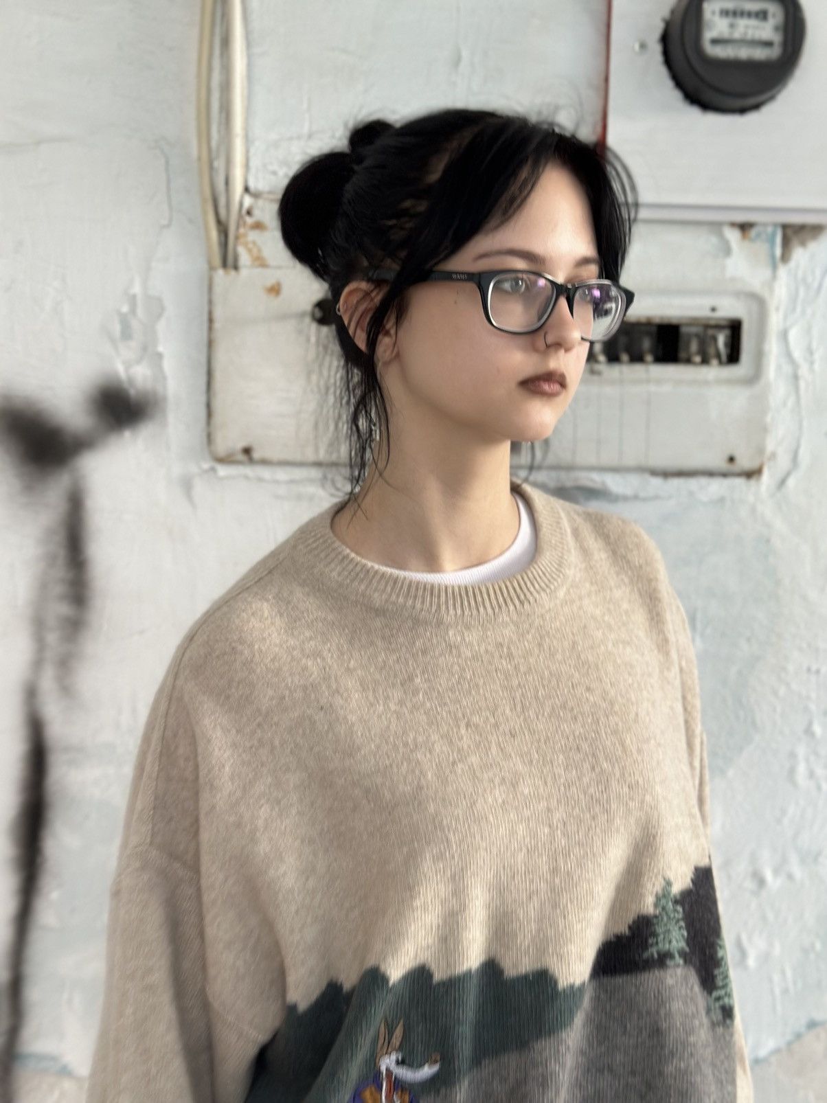 Aran Isles Knitwear VTG Knit Wool Sweater Wolf Size L 90s USA Hype Trend Staff Size US L / EU 52-54 / 3 - 4 Thumbnail