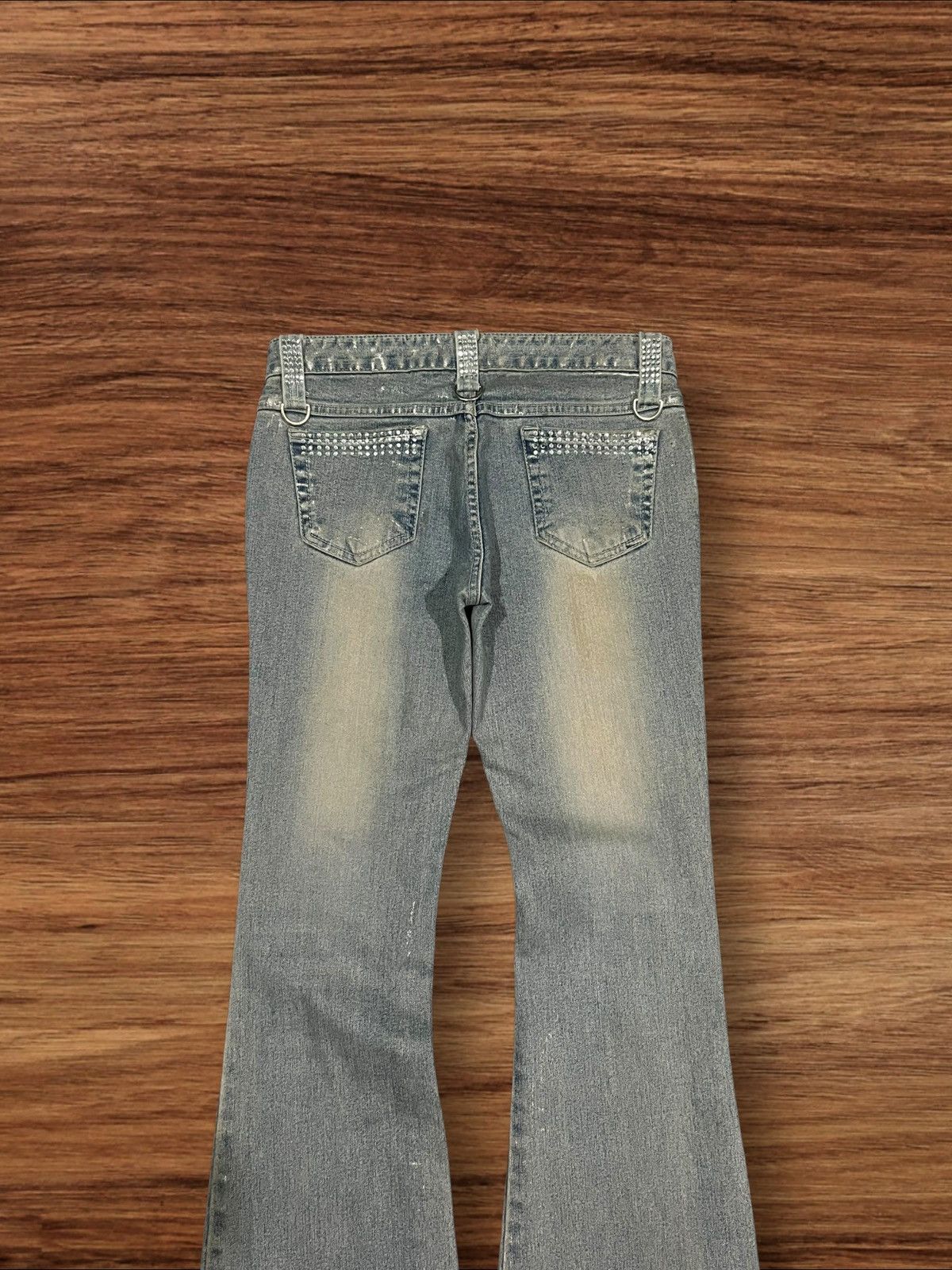Japanese Brand Vintage Japanese Brand Ryu Ryu Waxed Distressed Flare Jeans Size 28" / US 6 / IT 42 - 8 Thumbnail