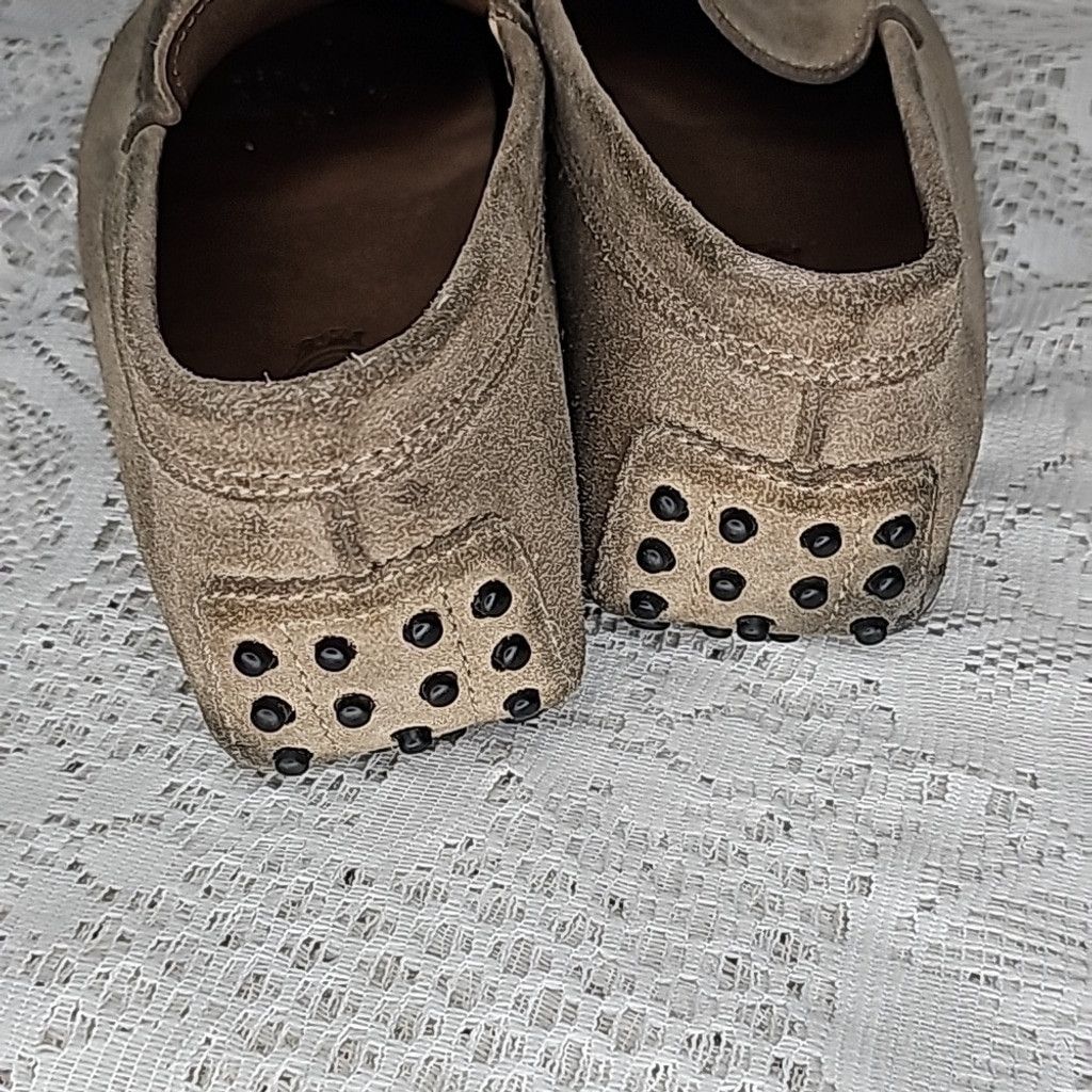 Tod's Tod's tan beige leather suede slip on penny loafer shoes 7.5 Size US 7.5 / EU 40-41 - 7 Thumbnail