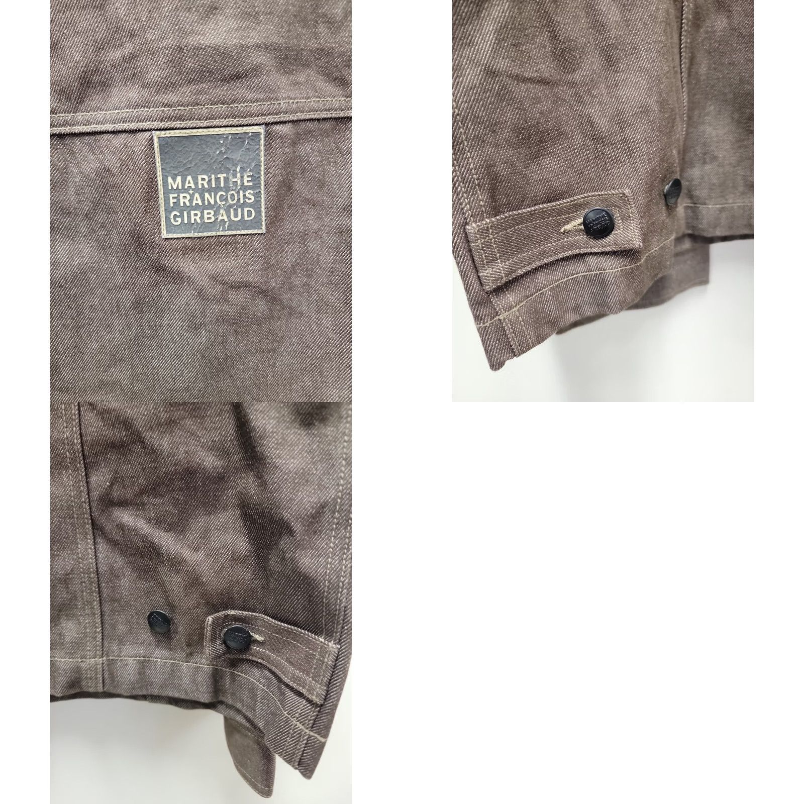 Vintage VINTAGE Marithe + Francois Girbaud Jacket Mens Trucker Denim Brown 2XL NWT Casual Size US XL / EU 56 / 4 - 8 Thumbnail