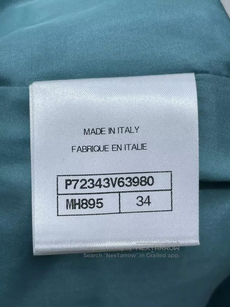 Chanel Chanel 22P Peacock Blue Denim Wrapped Tweed Shorts Size 42" / US 20 - 6 Thumbnail