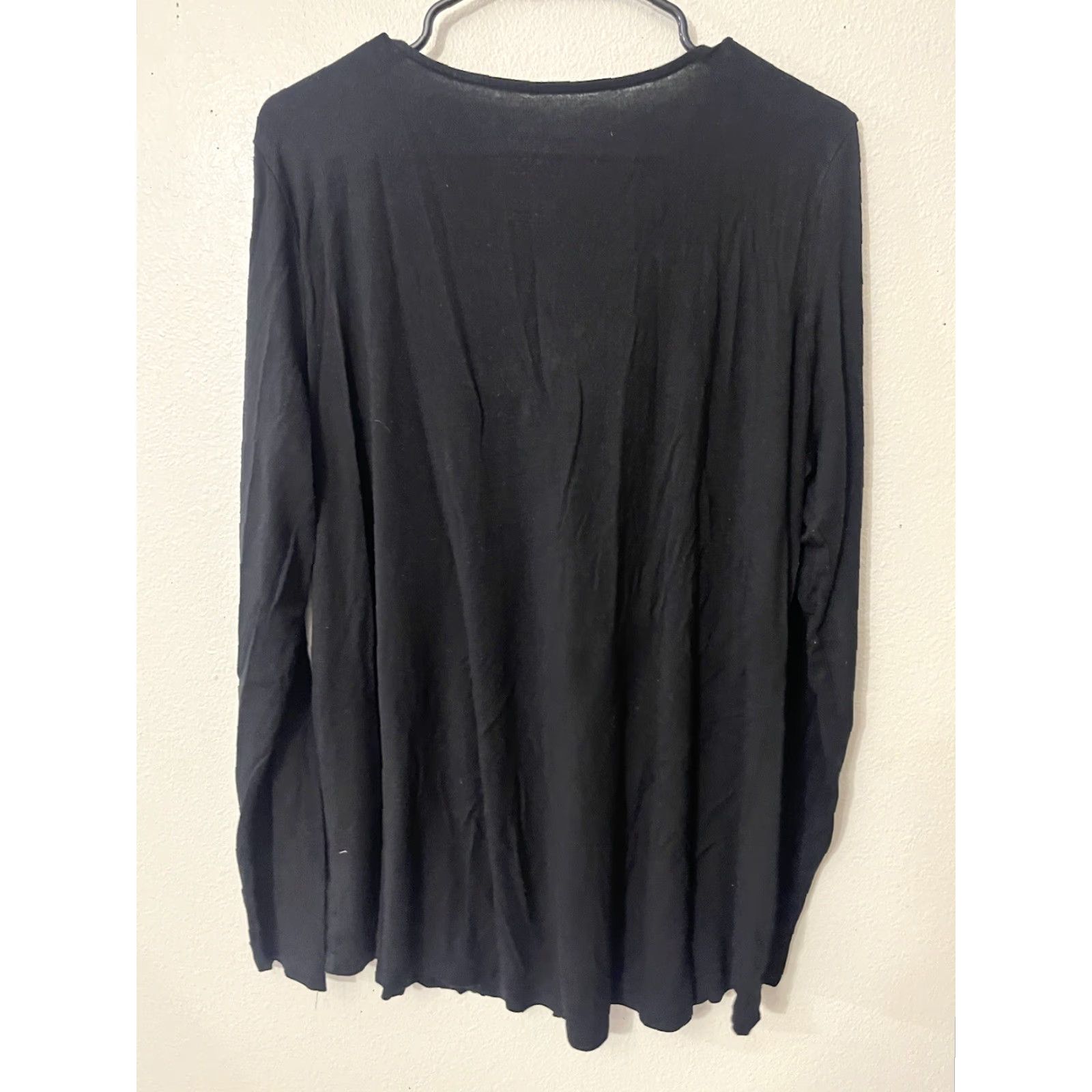 Torrid Torrid SUPER SOFT BUTTON-FRONT SEAMED Drawsting TOP WOMEN’S SIZE 0X BLACK Size XL / US 12-14 / IT 48-50 - 3 Thumbnail